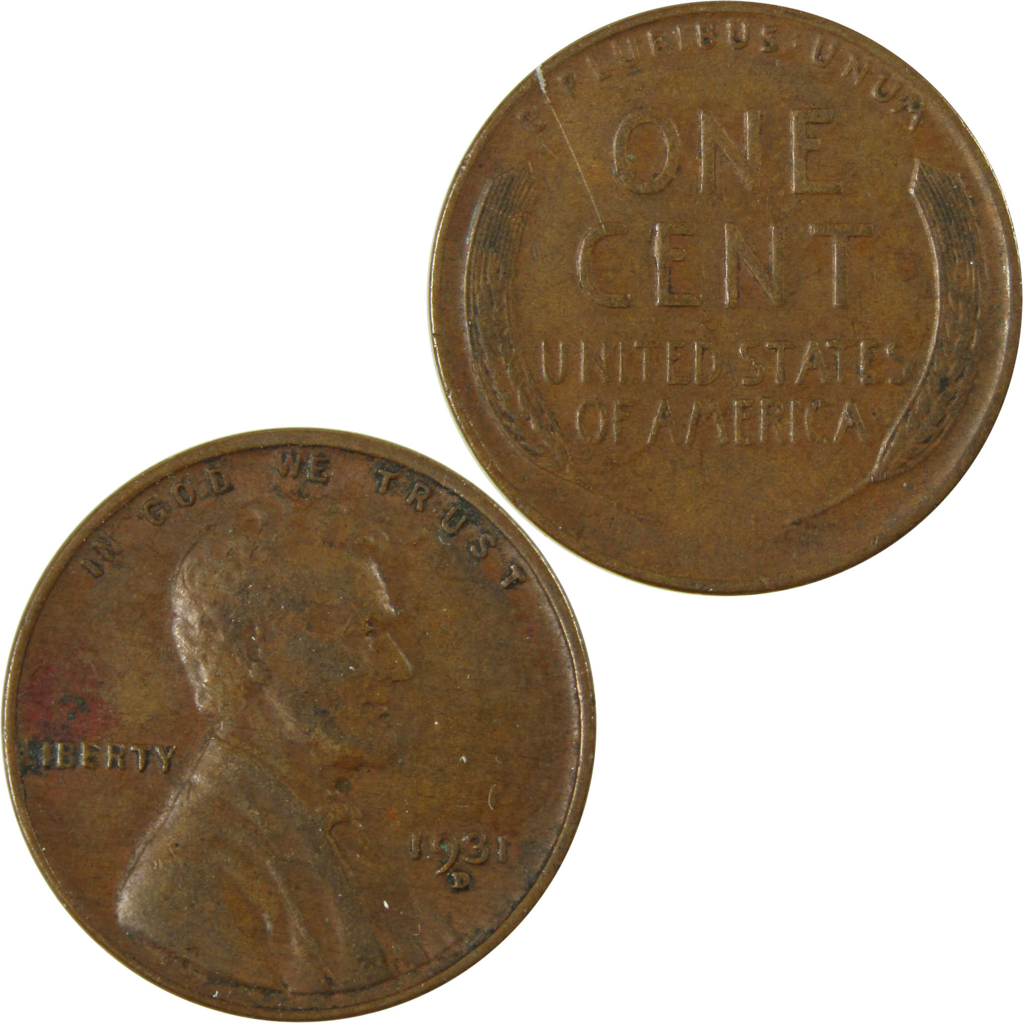 1931 D Lincoln Wheat Cent VF Very Fine Penny 1c Coin SKU:I26489