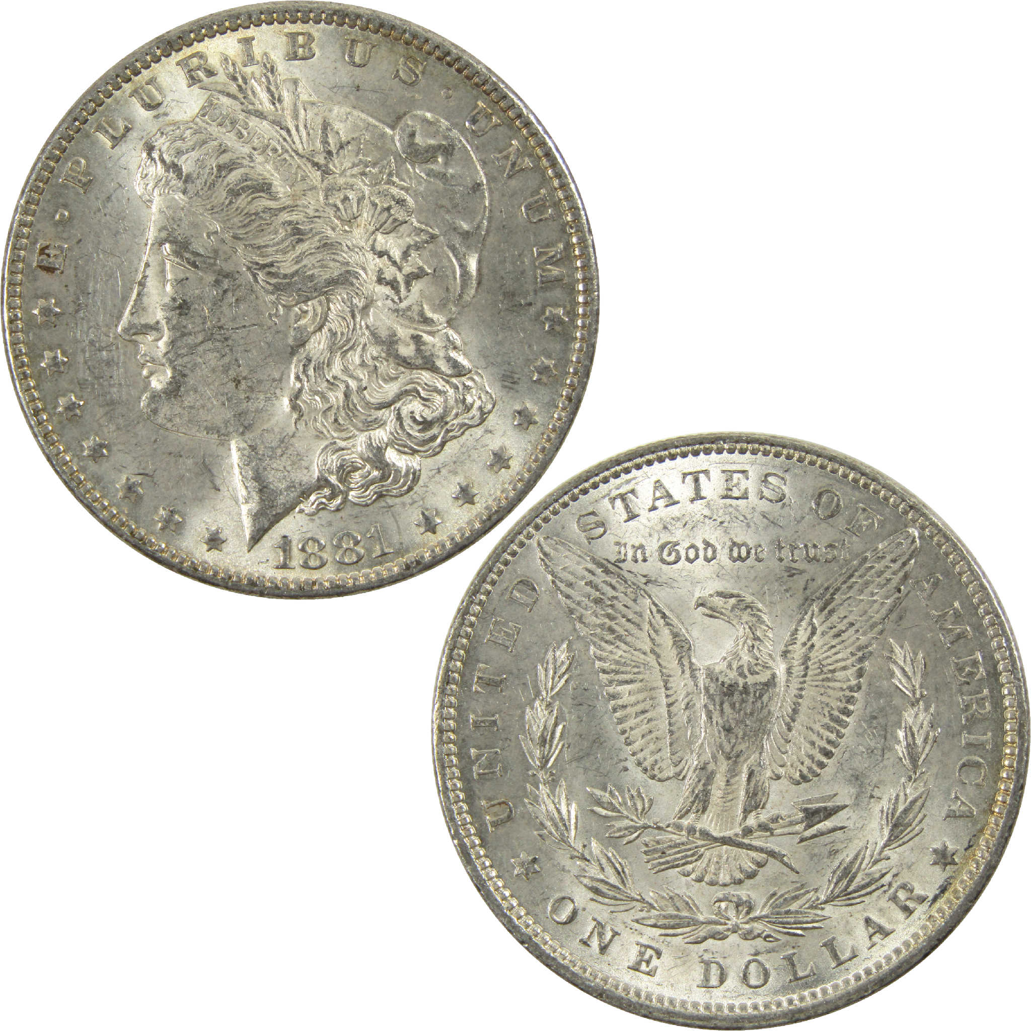 1881 Morgan Dollar CH AU Choice About Uncirculated Silver $1 Coin - Morgan coin - Morgan silver dollar - Morgan silver dollar for sale - Profile Coins & Collectibles