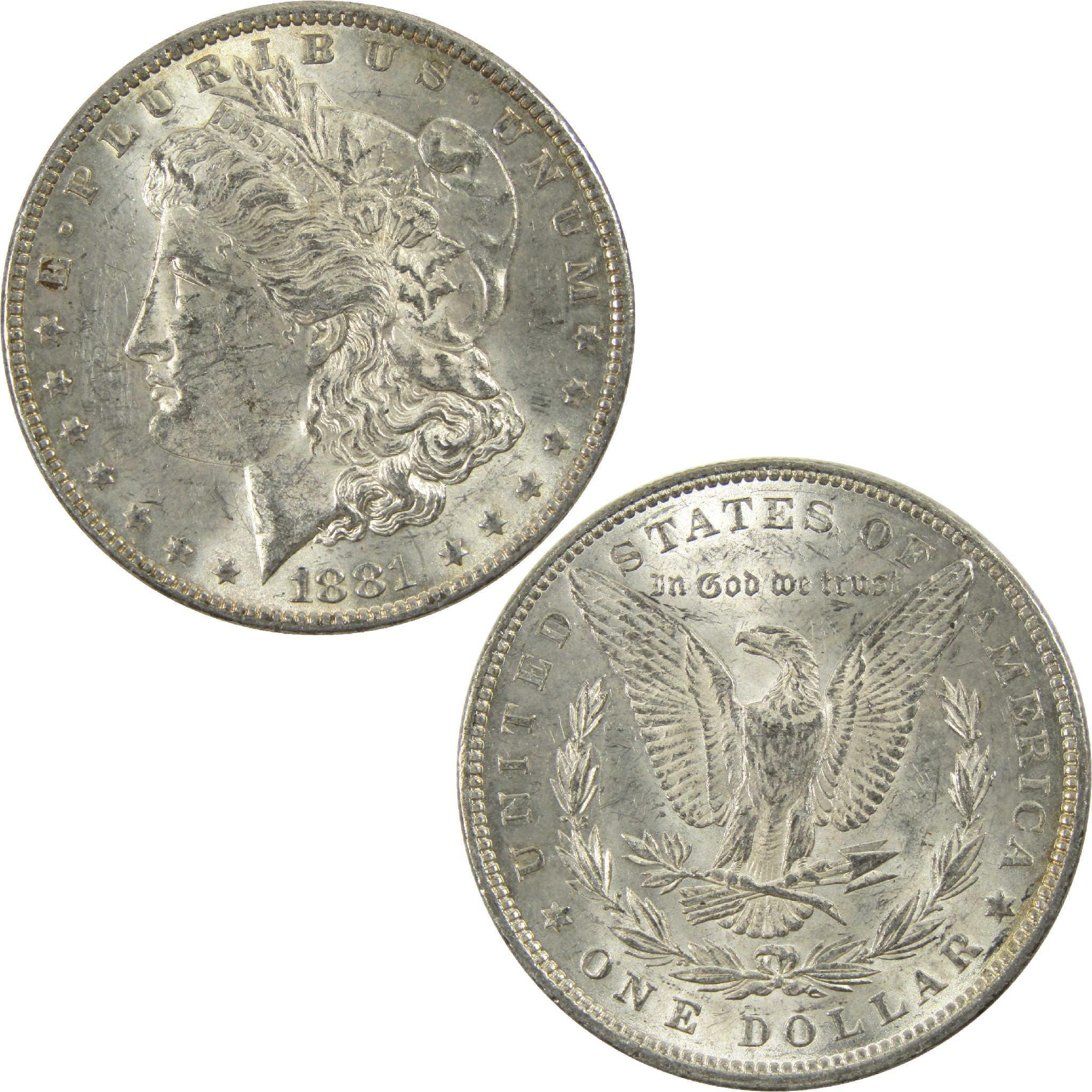 1881 Morgan Dollar CH AU Choice About Uncirculated Silver $1 Coin - Morgan coin - Morgan silver dollar - Morgan silver dollar for sale - Profile Coins & Collectibles