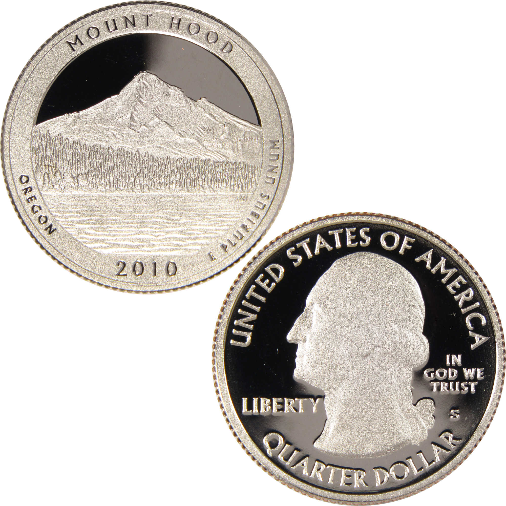2010 S Mount Hood National Park Quarter Clad 25c Proof Coin