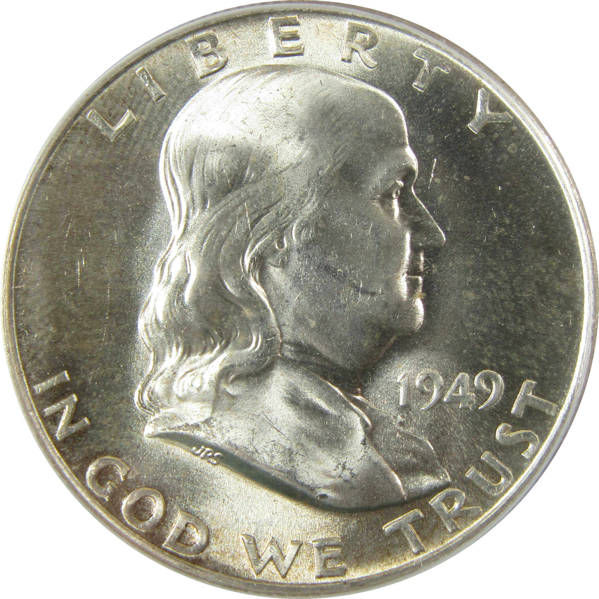 1949 Franklin Silver 50c MS 65 FBL ANACS Uncirculated SKU:I28473