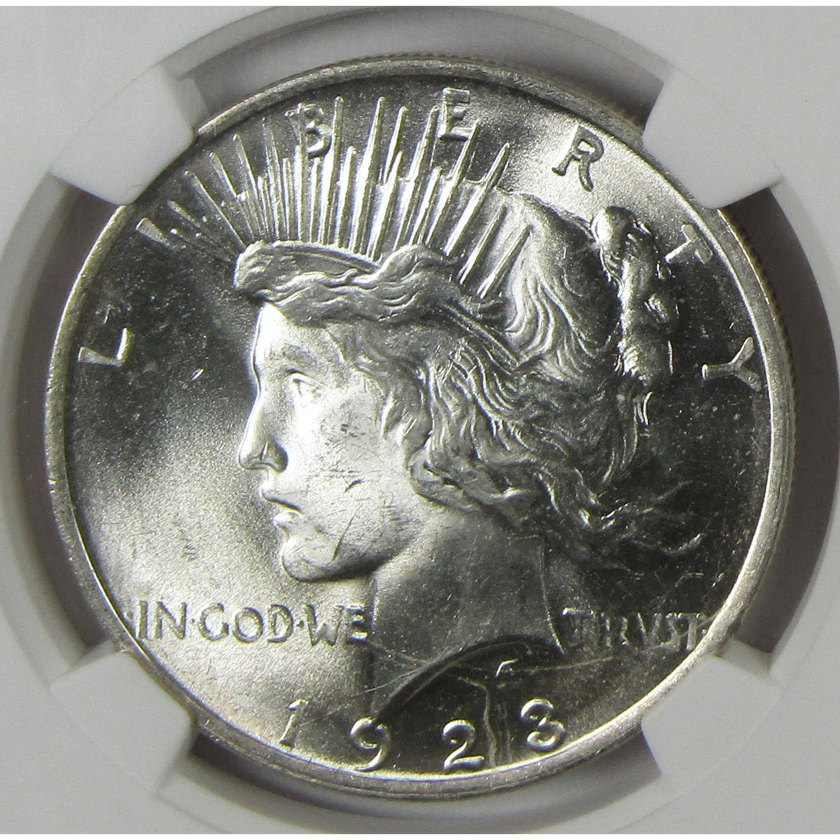 1923 Peace Silver Dollar MS 64 NGC Uncirculated $1 Coin Collectible