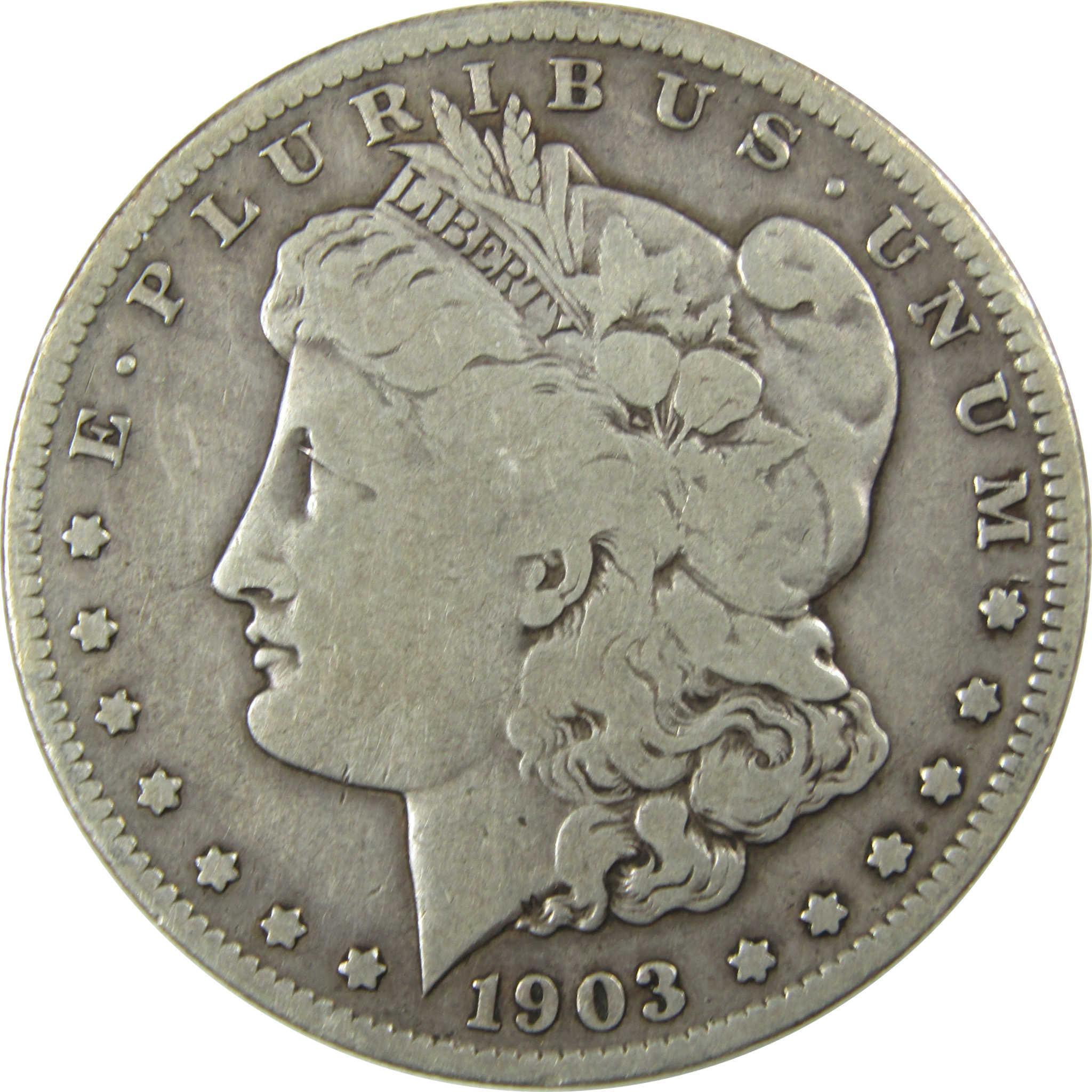 1903 S Morgan Silver Dollar VG Very Good $1 Coin SKU:I24983 - Morgan coin - Morgan silver dollar - Morgan silver dollar for sale - Profile Coins & Collectibles