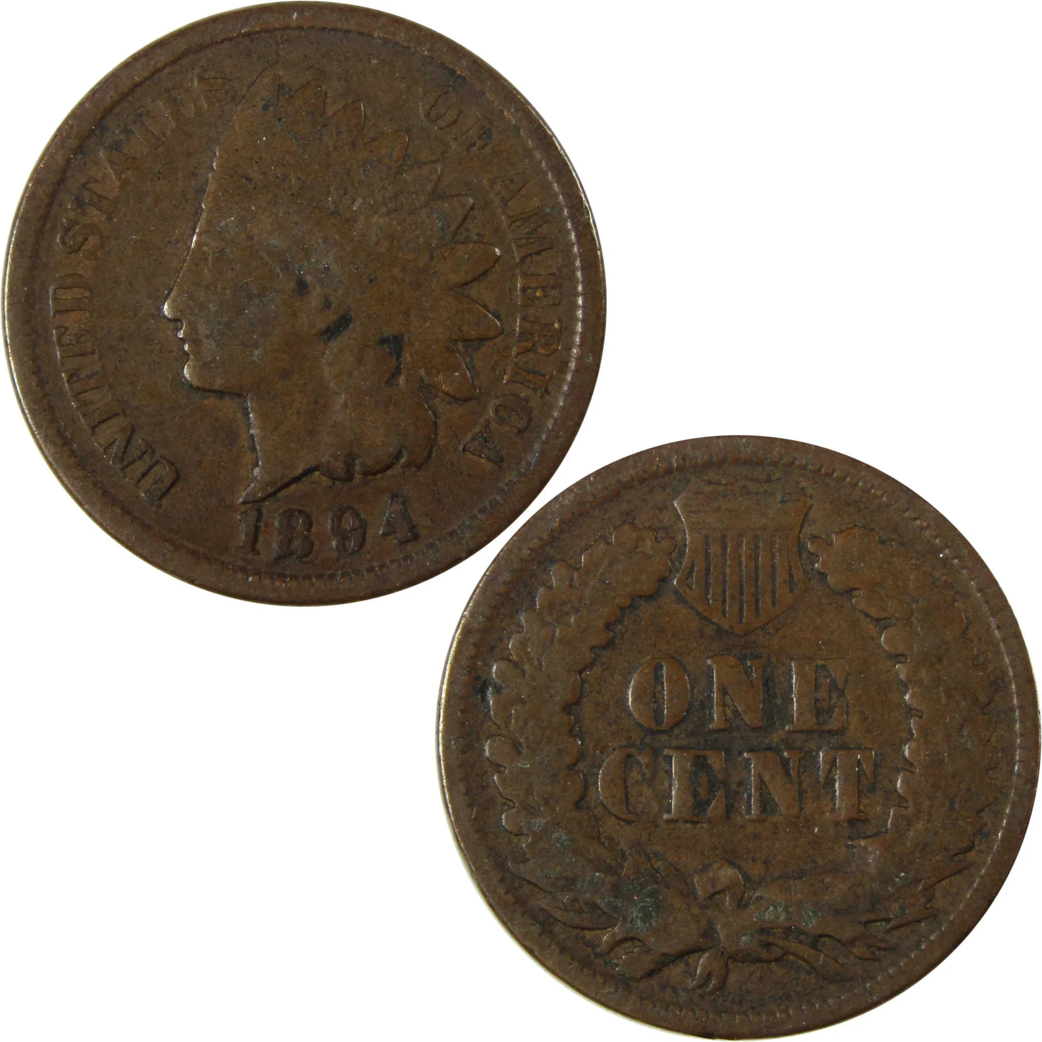 1894 Indian Head Cent G Good Penny 1c Coin Collectible SKU:I26558