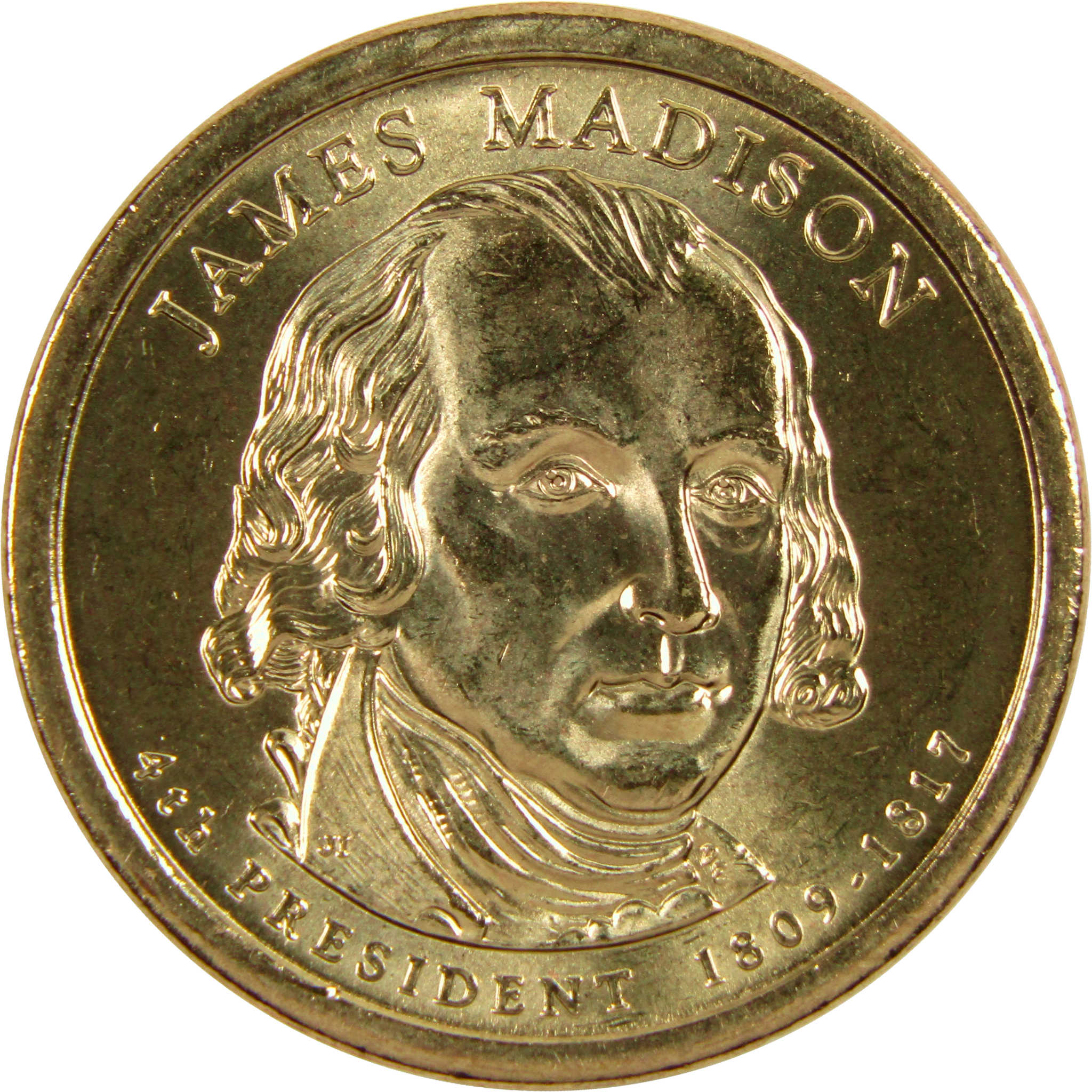 2007 D James Madison Presidential Dollar BU Uncirculated 1 Coin