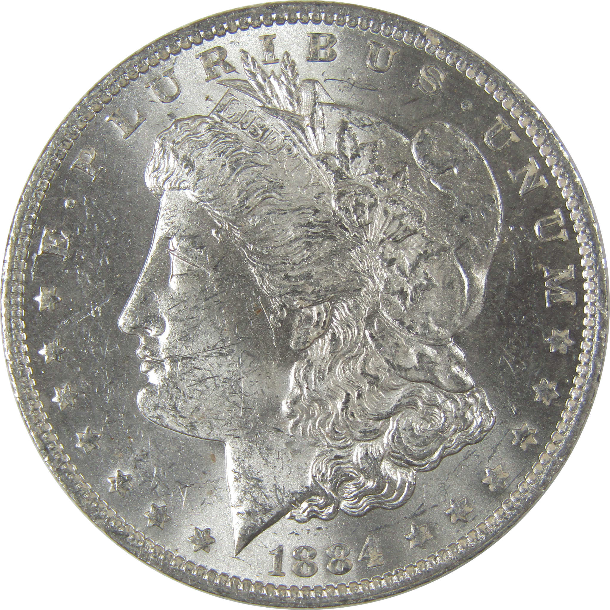 1884 O Morgan Dollar Uncirculated Silver $1 Coin SKU:I22718 - Morgan coin - Morgan silver dollar - Morgan silver dollar for sale - Profile Coins & Collectibles