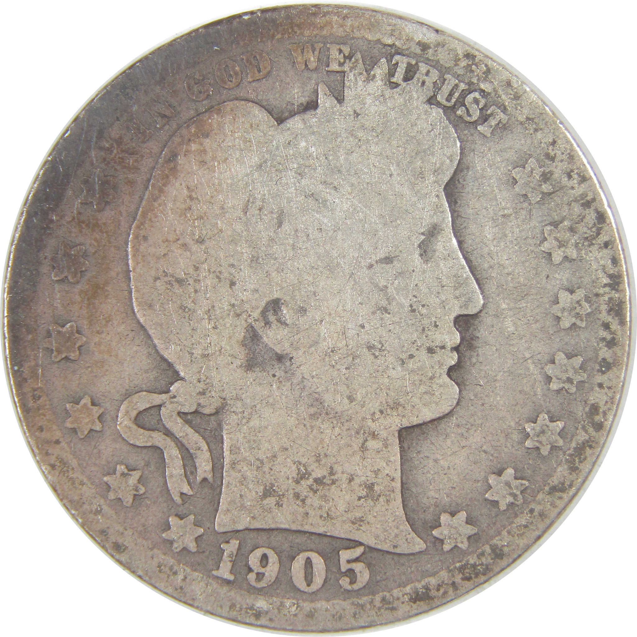 1905 O Barber Quarter AG About Good Silver 25c Coin SKU:I16755