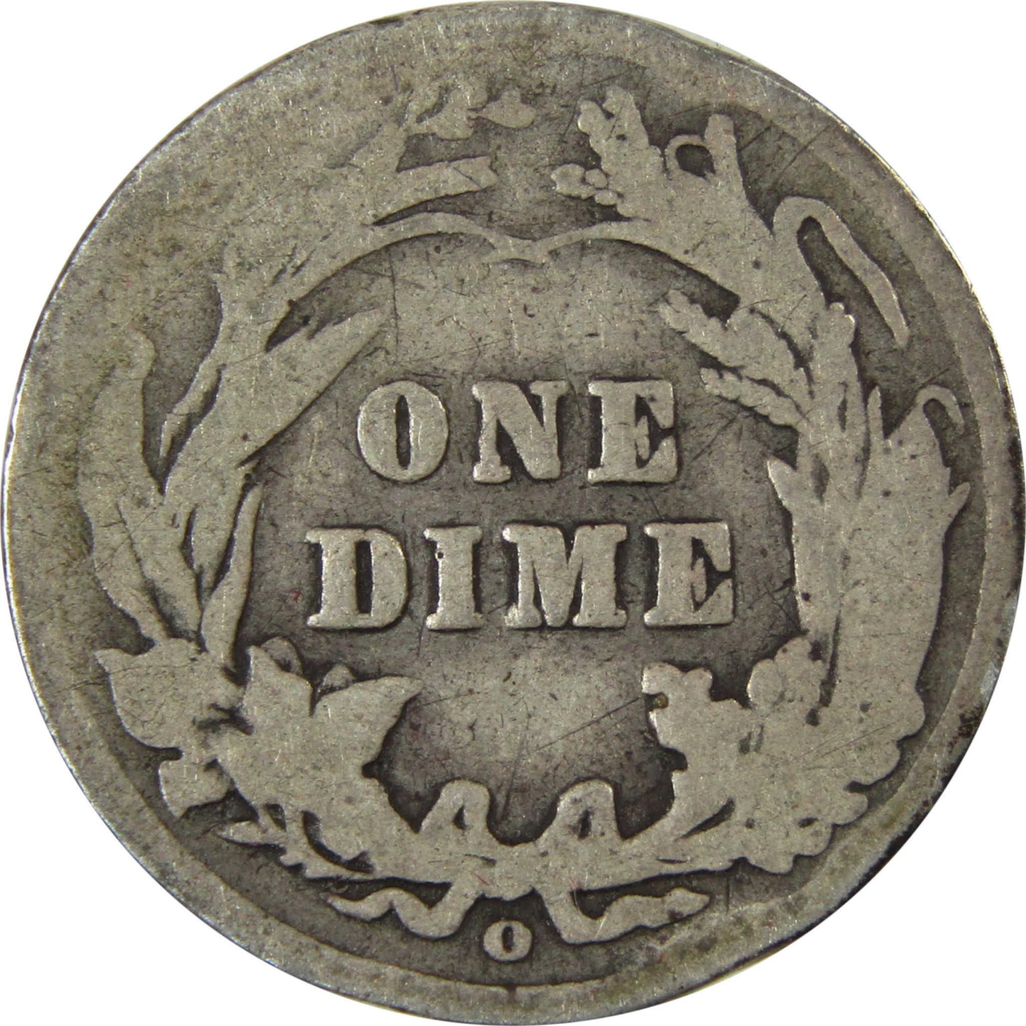 1905 O Micro O Barber Silver Dime G Good Details 10c Coin SKU:I26637