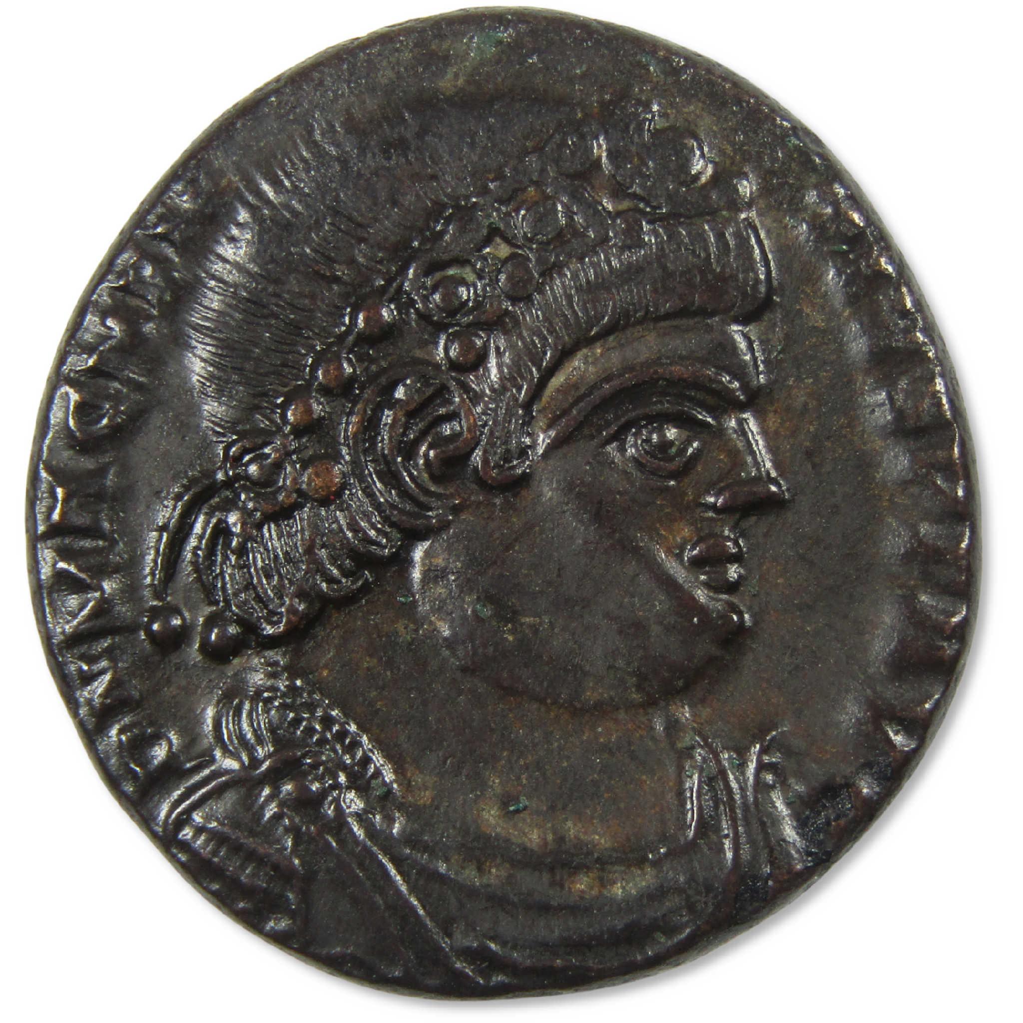 350-353 AD Magnentius Roman Empire Centenionalis Lyons Diadem NMS
