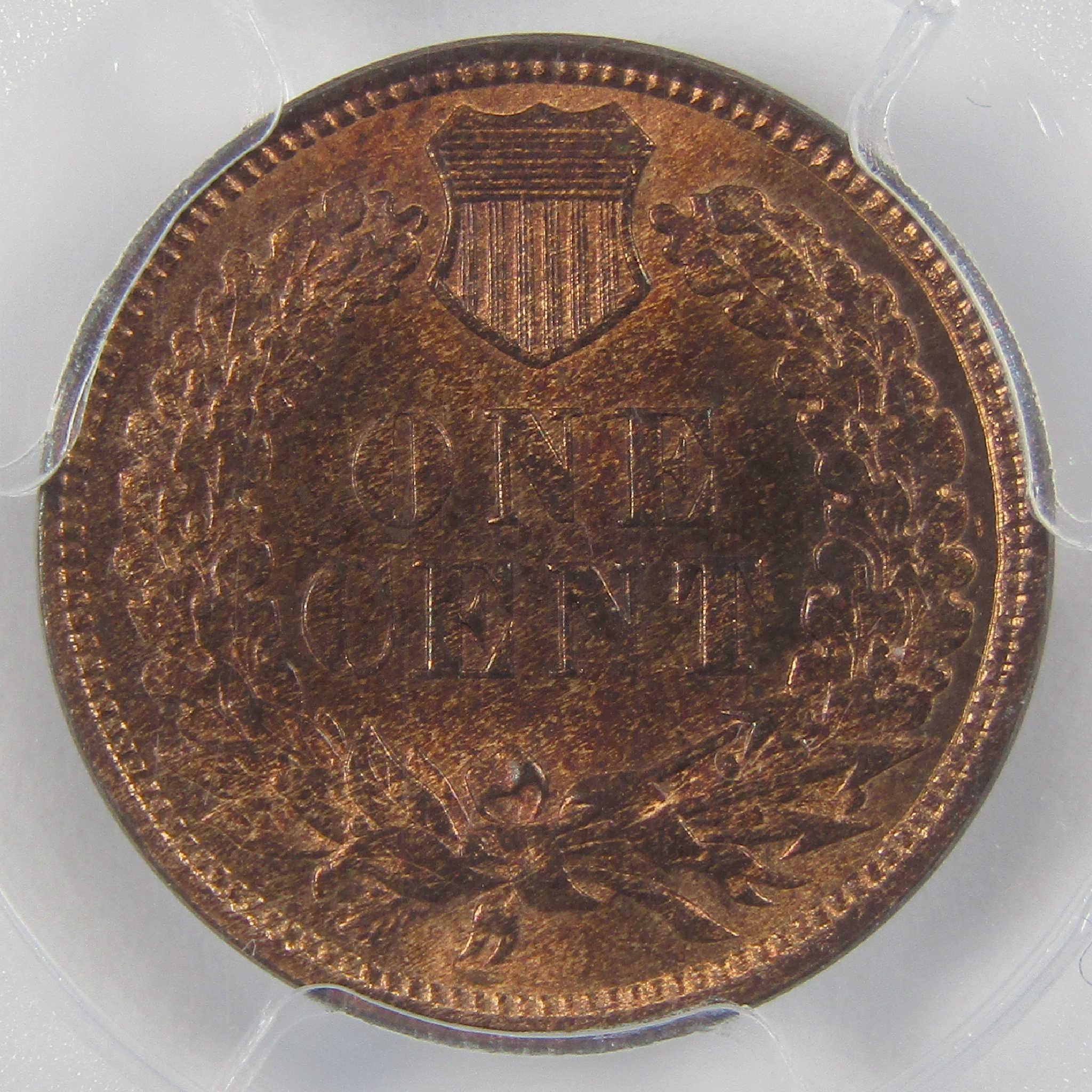 1874 Indian Head Cent MS 64 RB PCGS CAC Penny Uncirculated 1c Coin