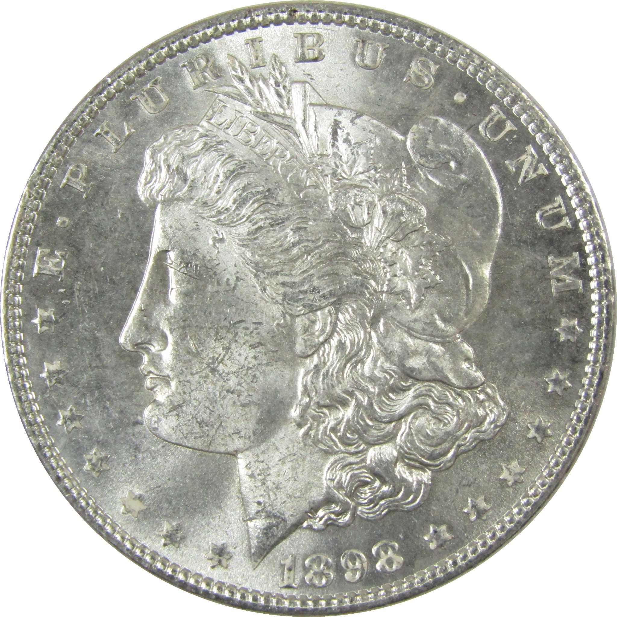 1898 Morgan Silver Dollar Uncirculated Mint State $1 Coin SKU:I27687 - Morgan coin - Morgan silver dollar - Morgan silver dollar for sale - Profile Coins & Collectibles