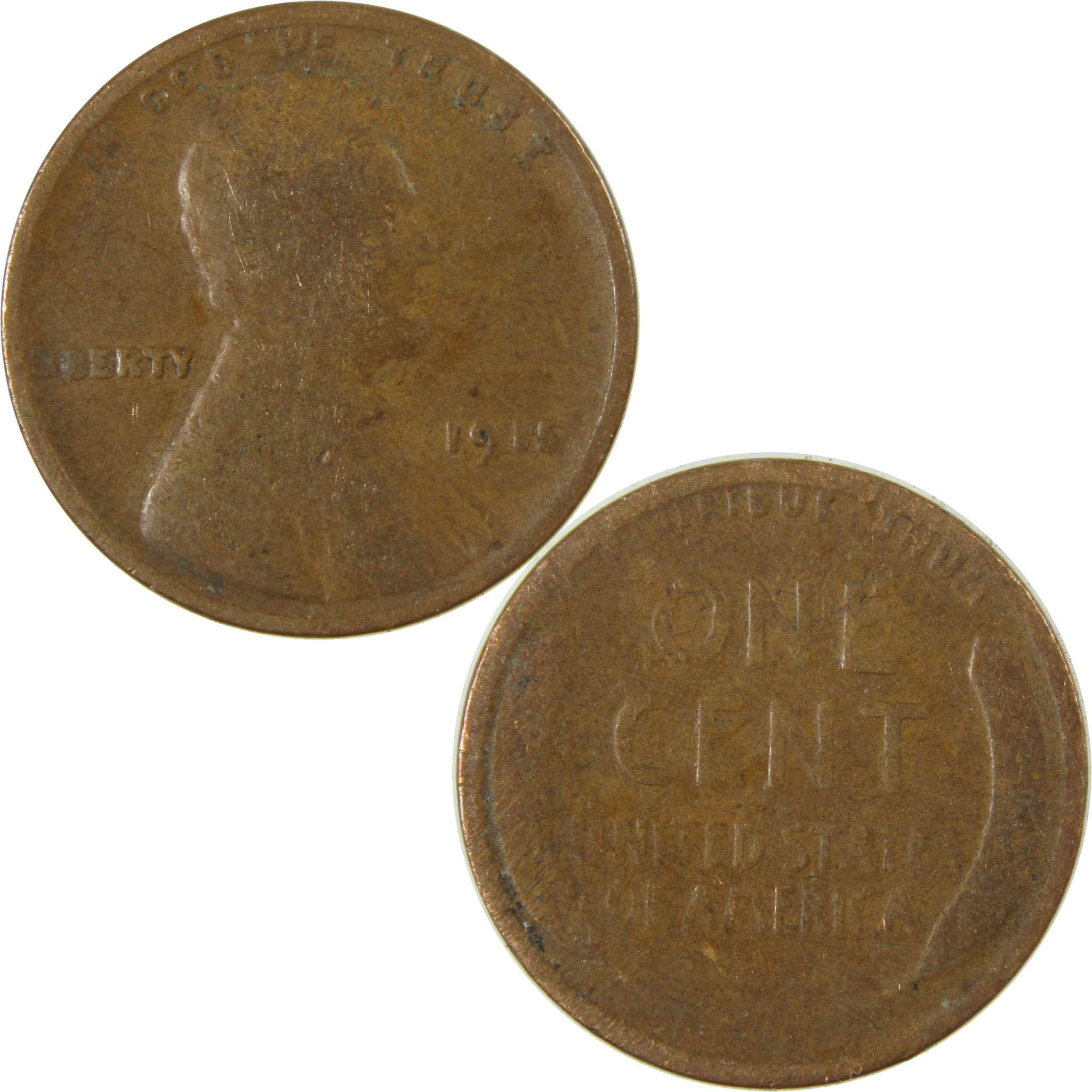 1915 Lincoln Wheat Cent G Good Penny 1c Coin Collectible SKU:I27168
