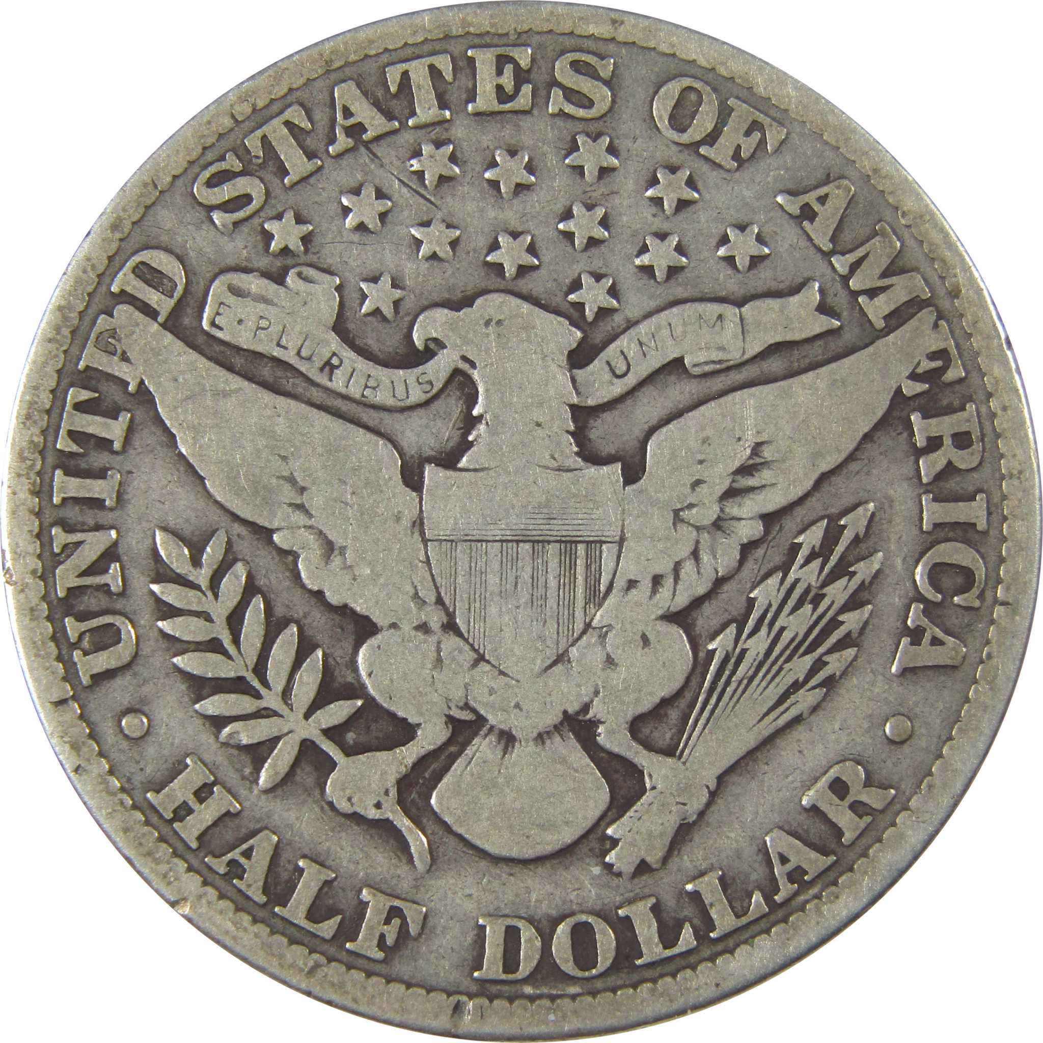 1914 Barber Half Dollar VG Very Good Silver 50c Coin SKU:I22764