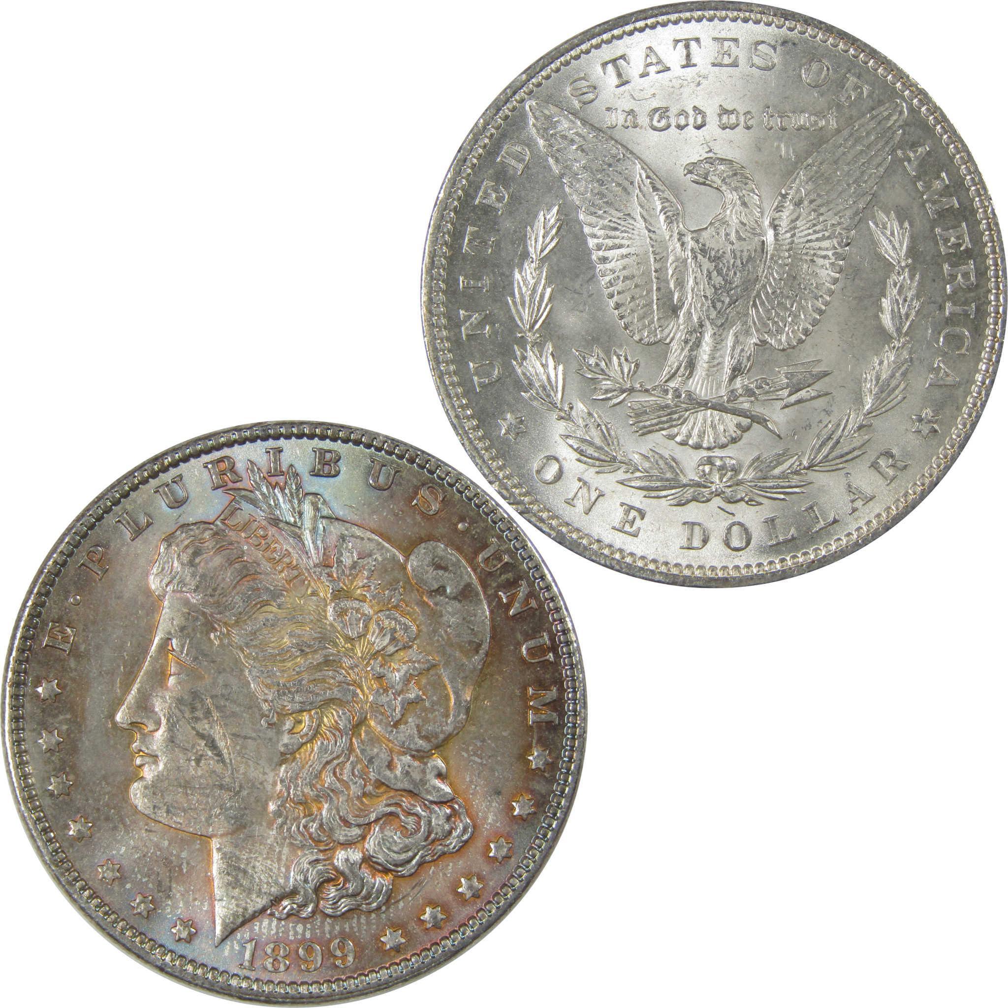1899 Morgan Silver Dollar Uncirculated Mint State Toned SKU:I24396