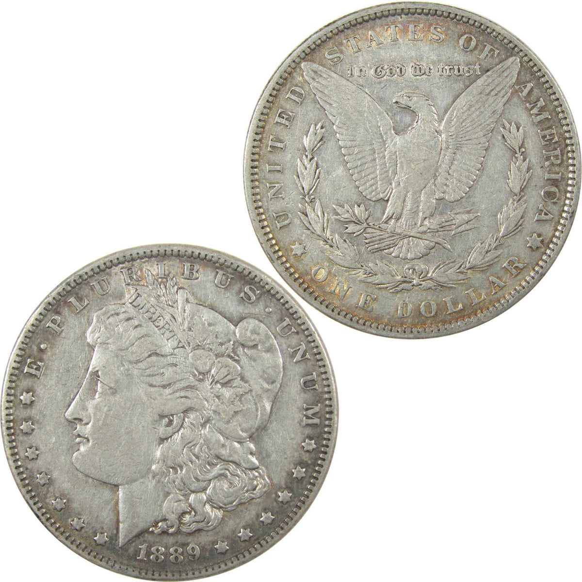 1889 Barwing Morgan Silver Dollar XF EF Extremely Fine SKU:I25344 - Morgan coin - Morgan silver dollar - Morgan silver dollar for sale - Profile Coins & Collectibles