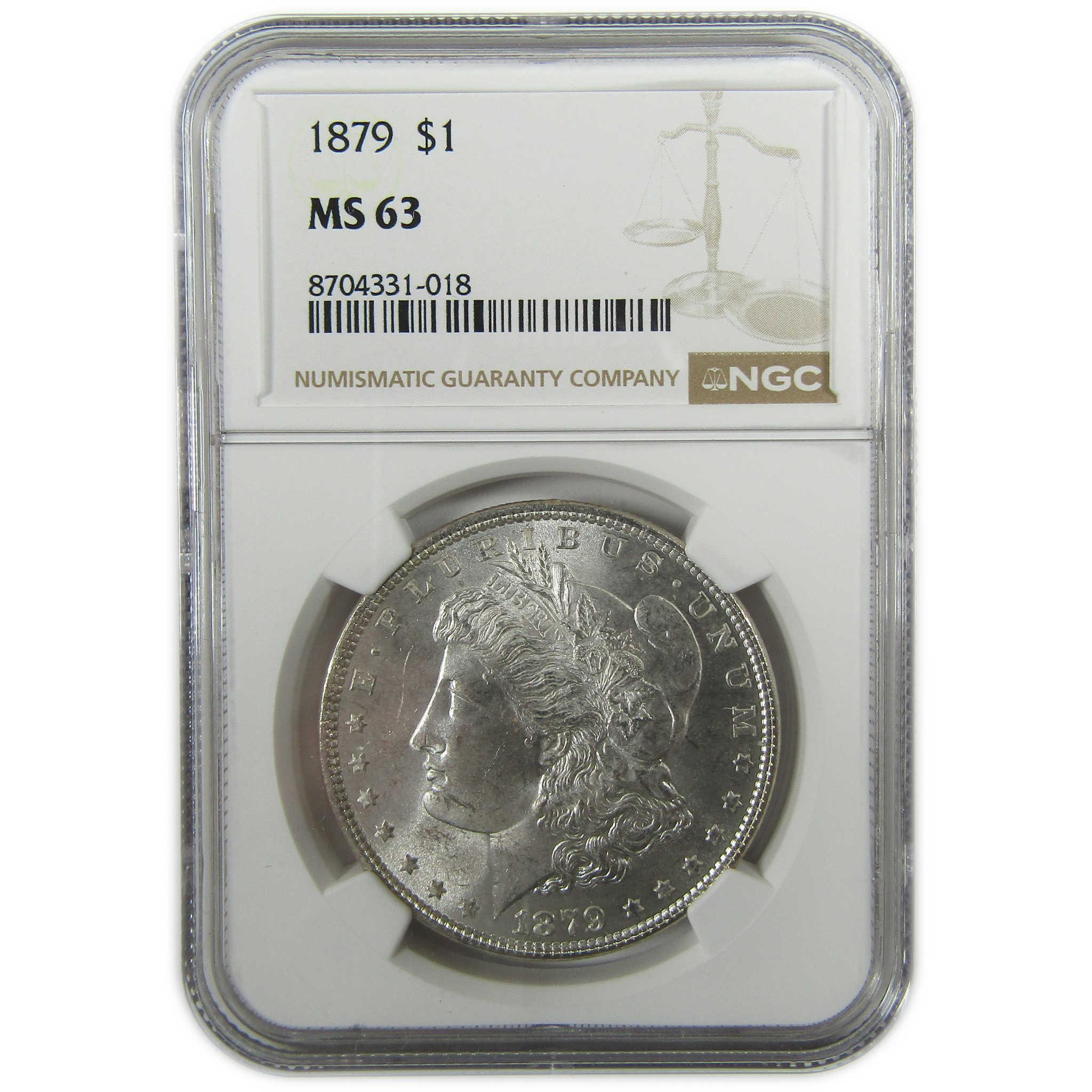 1879 Morgan Silver Dollar MS 63 NGC Uncirculated $1 Coin SKU:I27524 - Morgan coin - Morgan silver dollar - Morgan silver dollar for sale - Profile Coins & Collectibles
