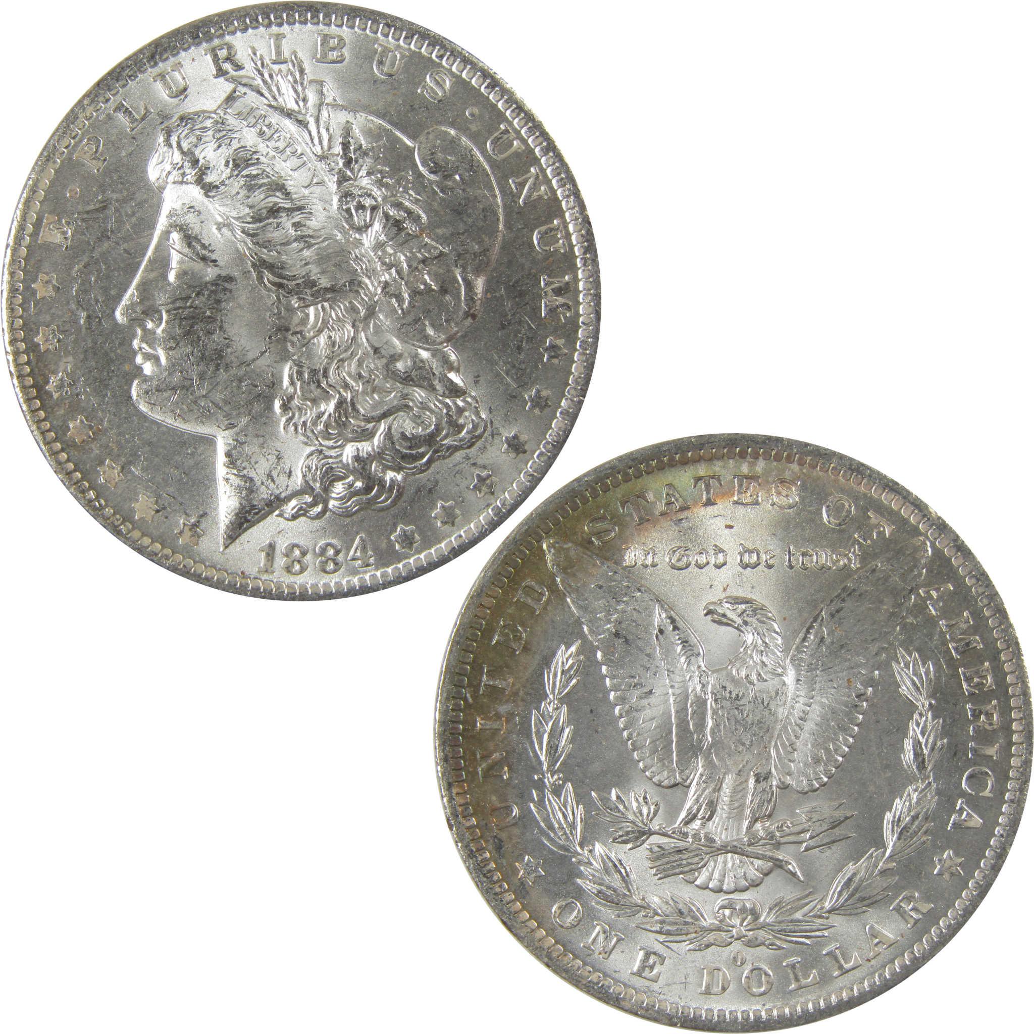 1884 O Morgan Silver Dollar BU Choice Uncirculated Toned SKU:I24174