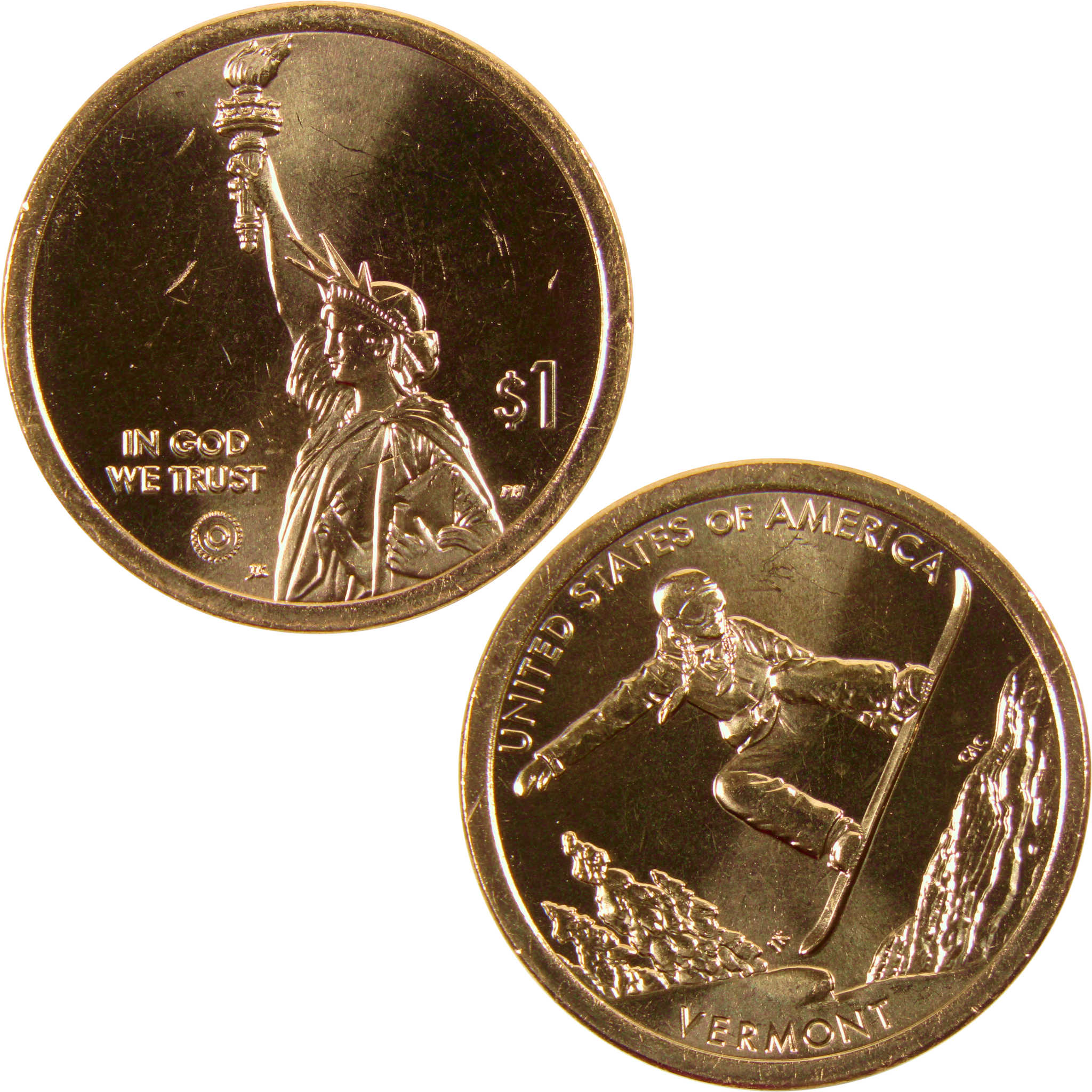 2022 D Snowboarding American Innovation Dollar BU Uncirculated $1 Coin