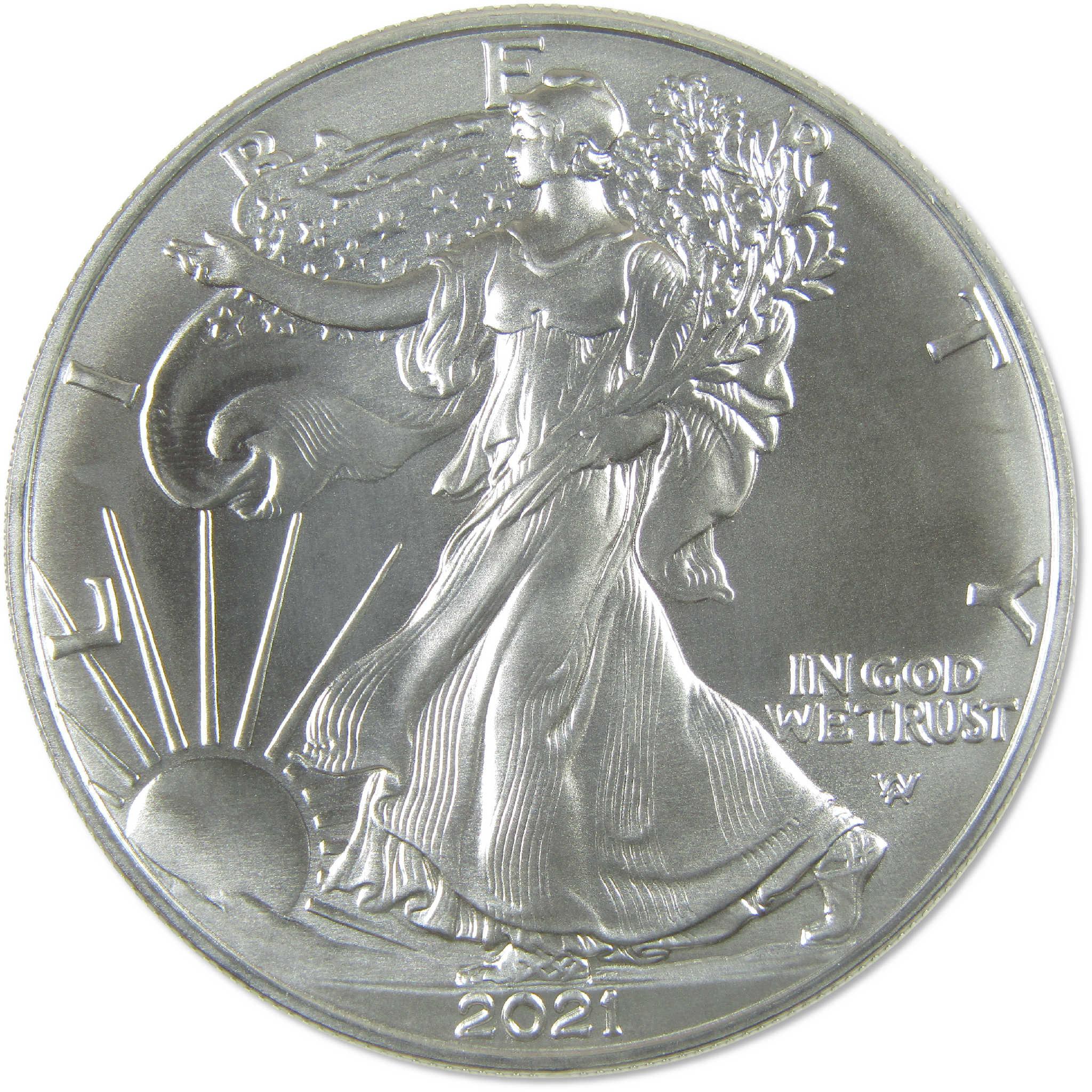 2021 American Silver Eagle 2 Coin Set Uncirculated Bullion Collectible