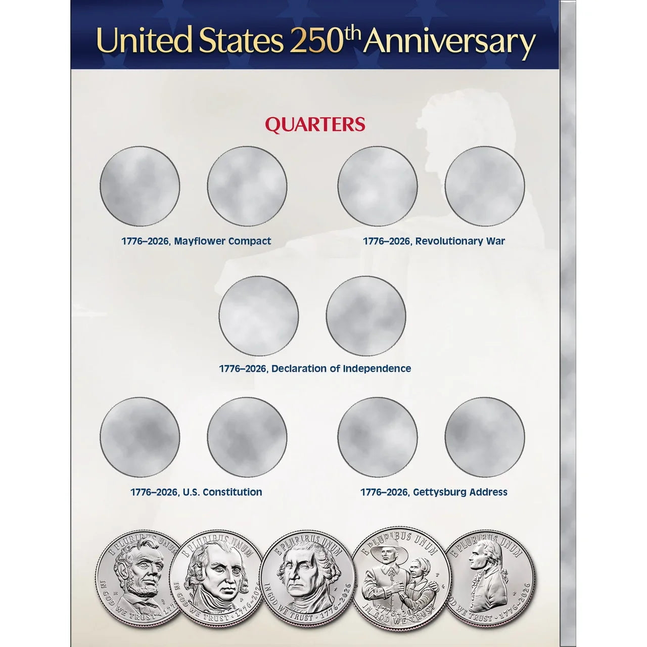 Whitman 2026 United States 250th Anniversary Collection Coin Folder