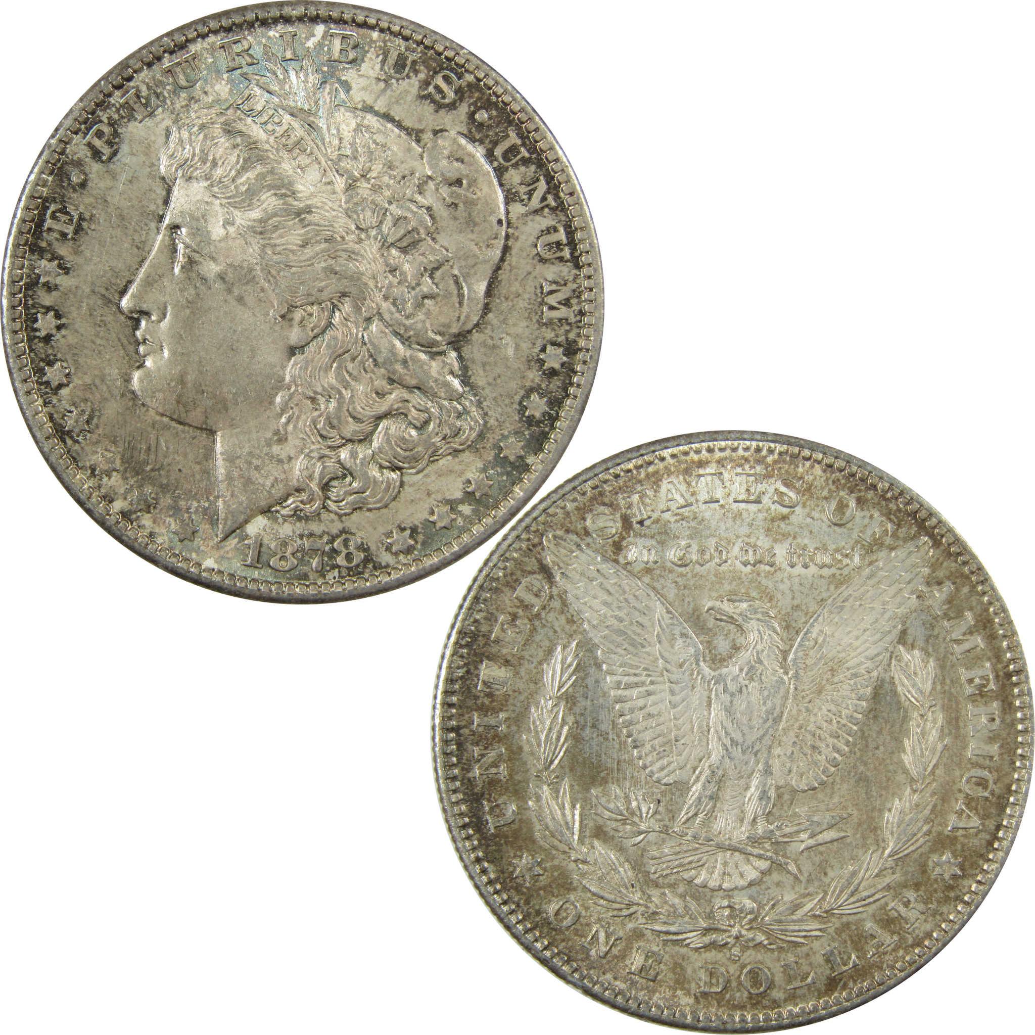 1878 S Morgan Silver Dollar Uncirculated Mint State $1 Coin SKU:CP1405 - Morgan coin - Morgan silver dollar - Morgan silver dollar for sale - Profile Coins & Collectibles