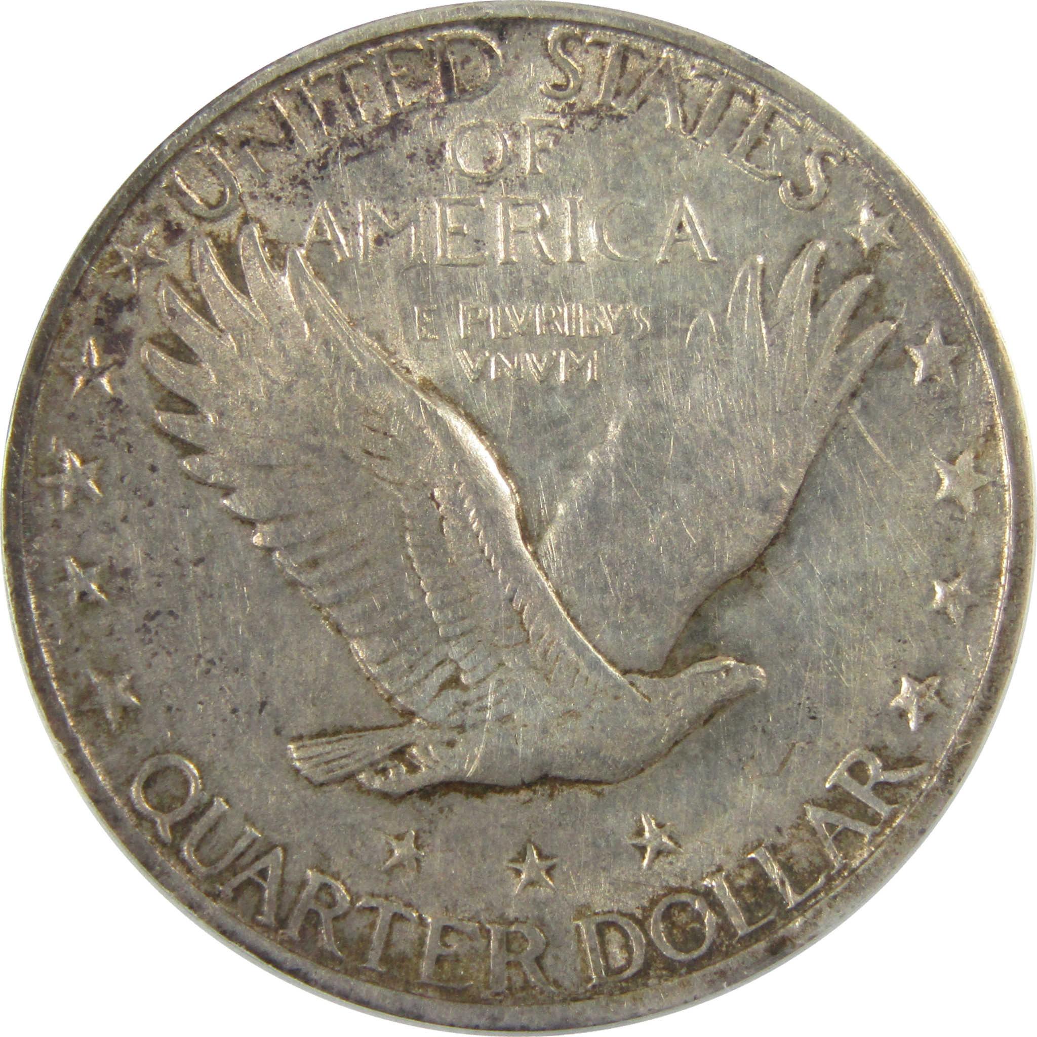 1926 S Standing Liberty Silver Quarter AU 53 Details ANACS SKU:I28034
