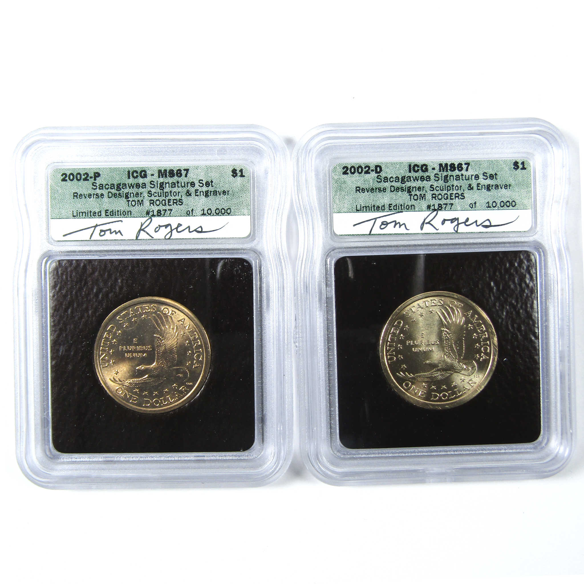 2002 Sacagawea Signature 6 Piece Dollar Set ICG SKU:CPC6596