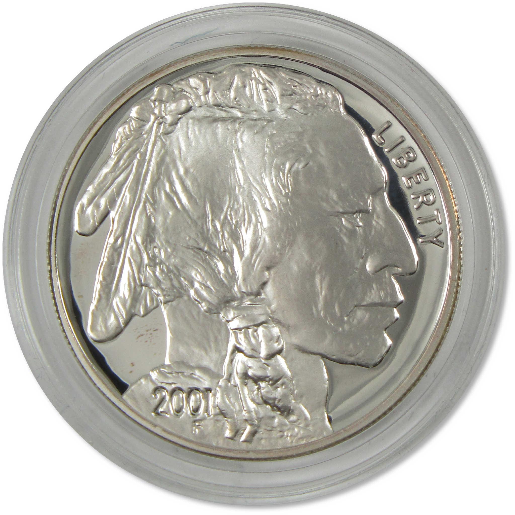2001 P American Buffalo Commemorative Silver Dollar Proof OGP COA