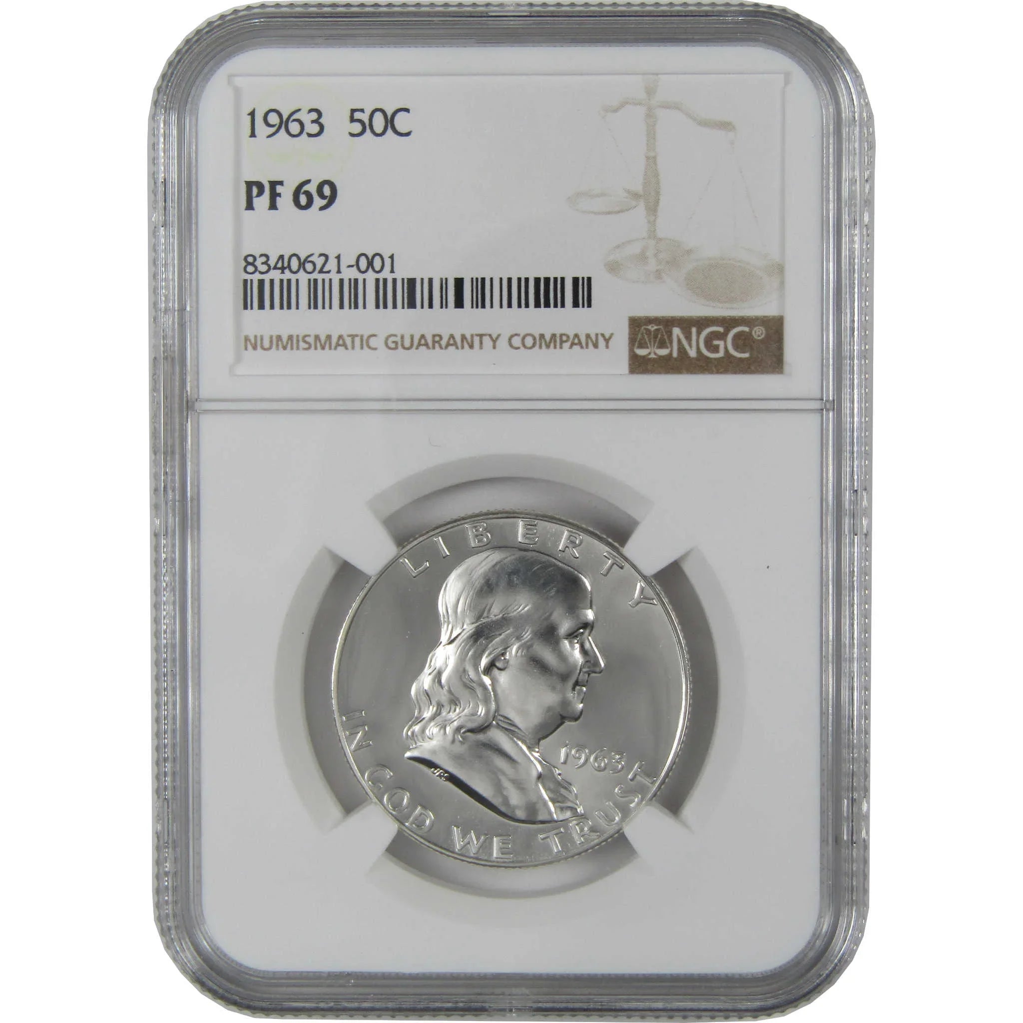 1963 Franklin Silver Half Dollar PF 69 NGC Proof 50c Coin SKU:I27421