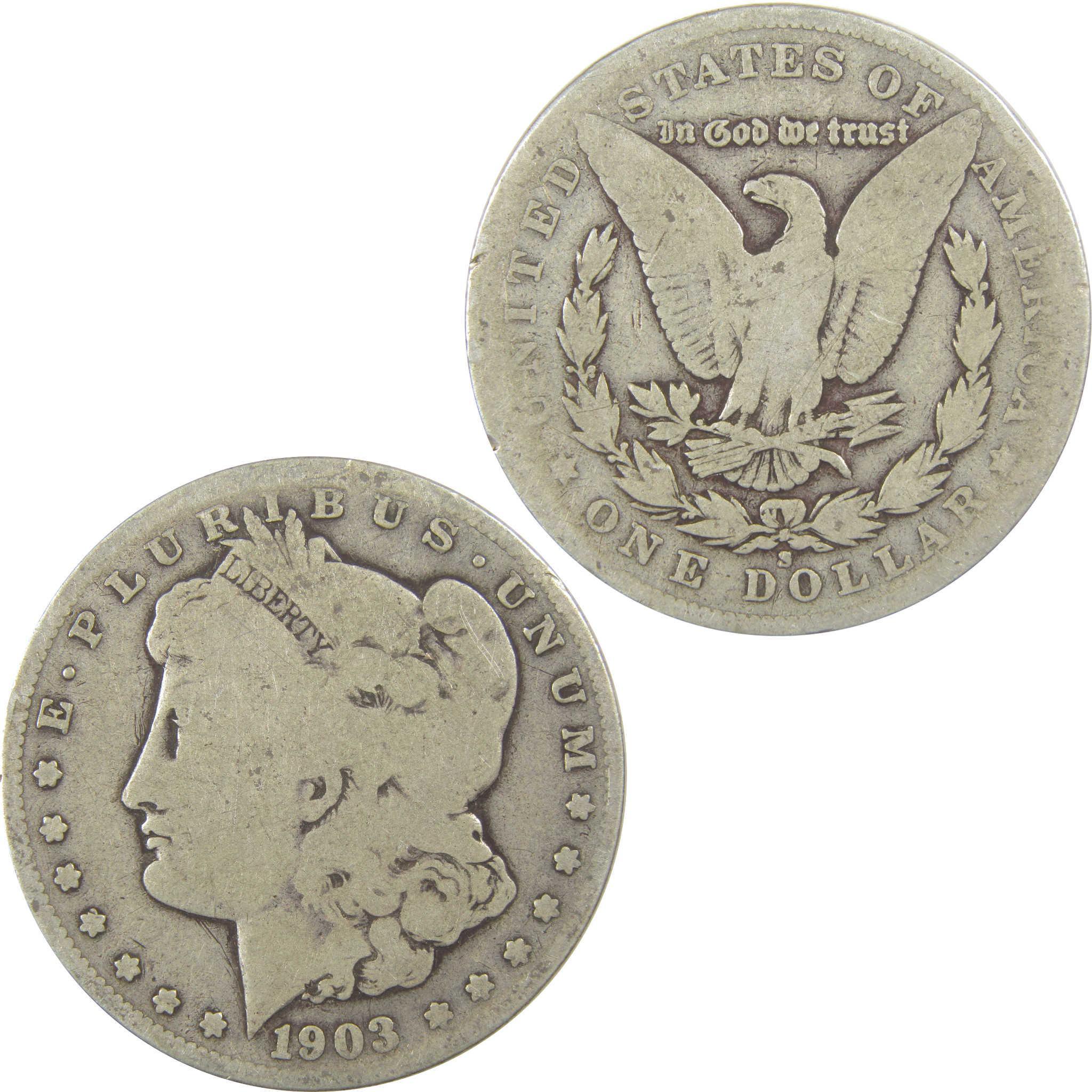 1903 S Morgan Dollar G Good Silver $1 Coin SKU:I22094 - Morgan coin - Morgan silver dollar - Morgan silver dollar for sale - Profile Coins & Collectibles