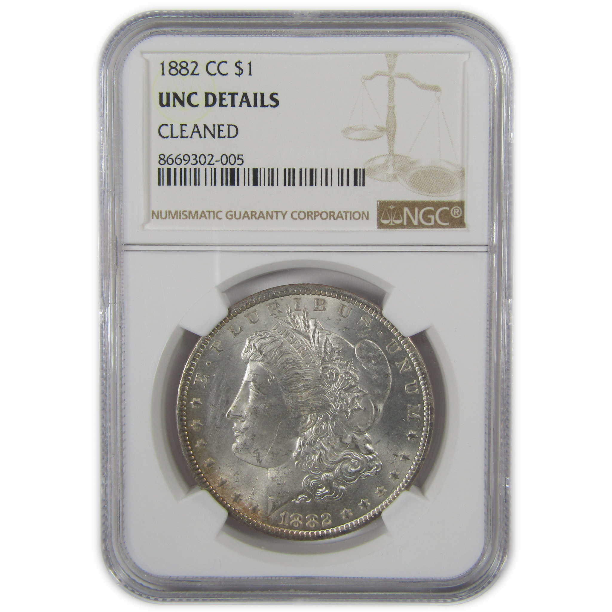 1882 CC Morgan Dollar Uncirculated Details NGC Silver SKU:I23421 - Morgan coin - Morgan silver dollar - Morgan silver dollar for sale - Profile Coins & Collectibles