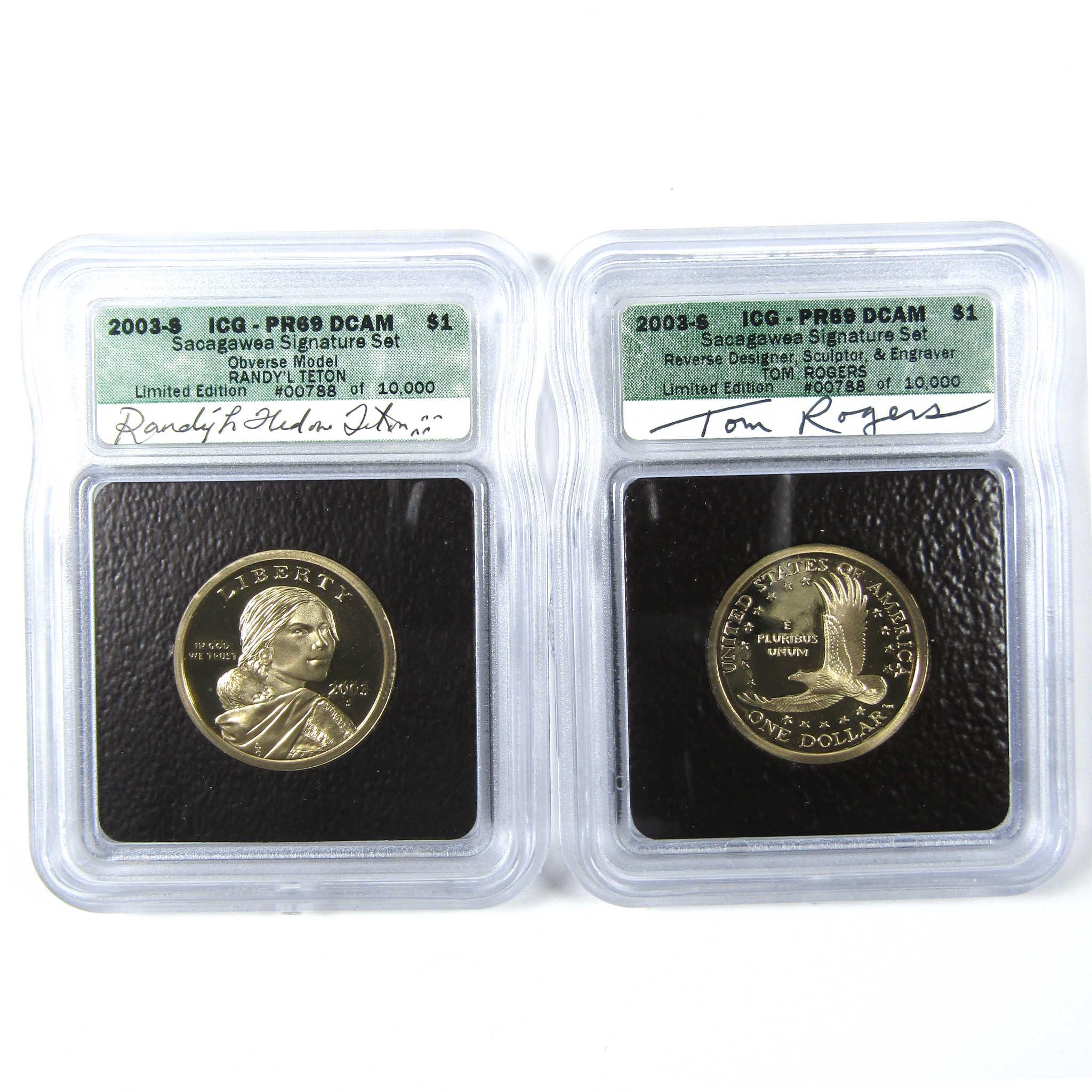 2003 Sacagawea Signature 6 Piece Dollar Set ICG SKU:CPC6597