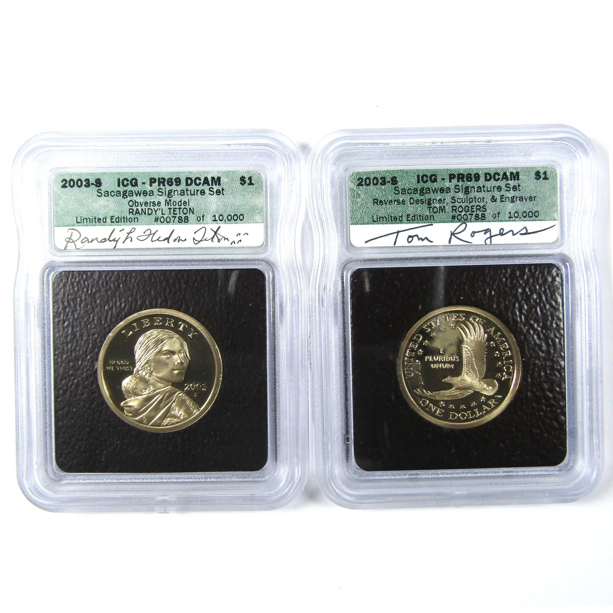 2003 Sacagawea Signature 6 Piece Dollar Set ICG SKU:CPC6597