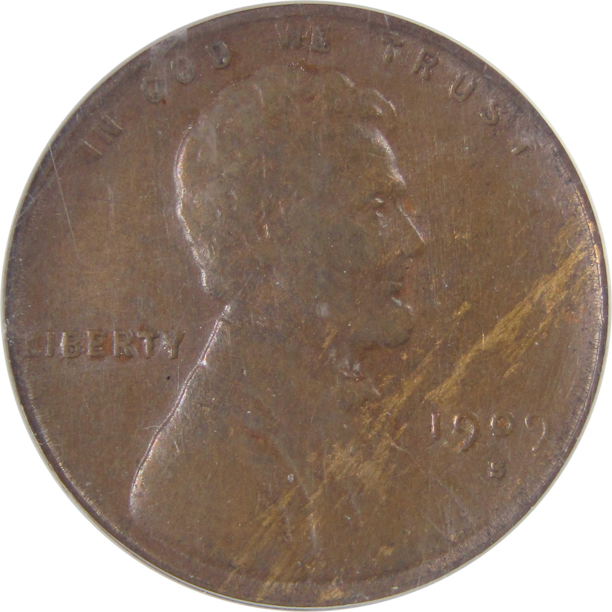 1909 S VDB Lincoln Wheat Cent XF 40 PCGS Penny 1c Coin SKU:I23291