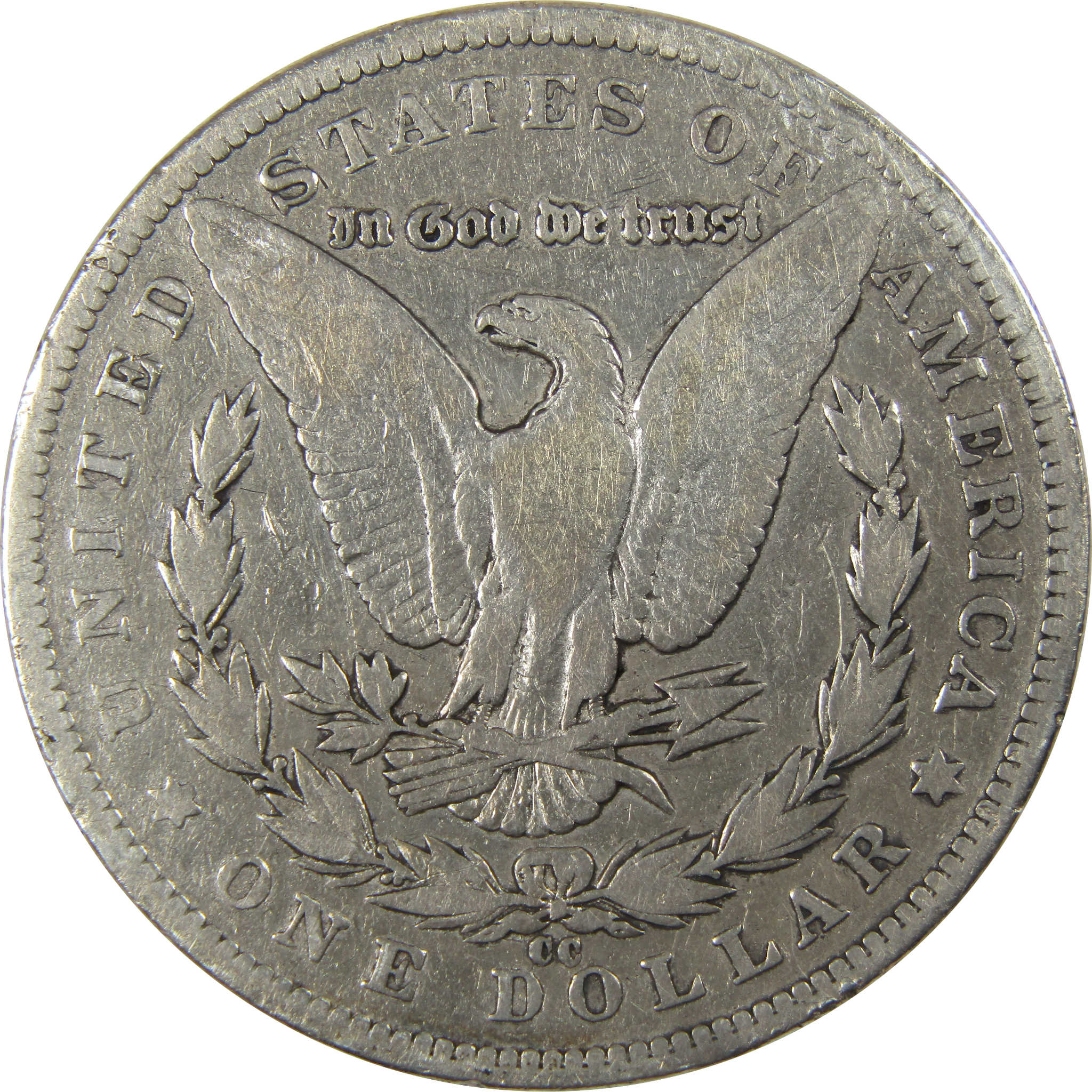 1890 CC Morgan Dollar F Fine Details Silver $1 Coin SKU:I23910 - Morgan coin - Morgan silver dollar - Morgan silver dollar for sale - Profile Coins & Collectibles
