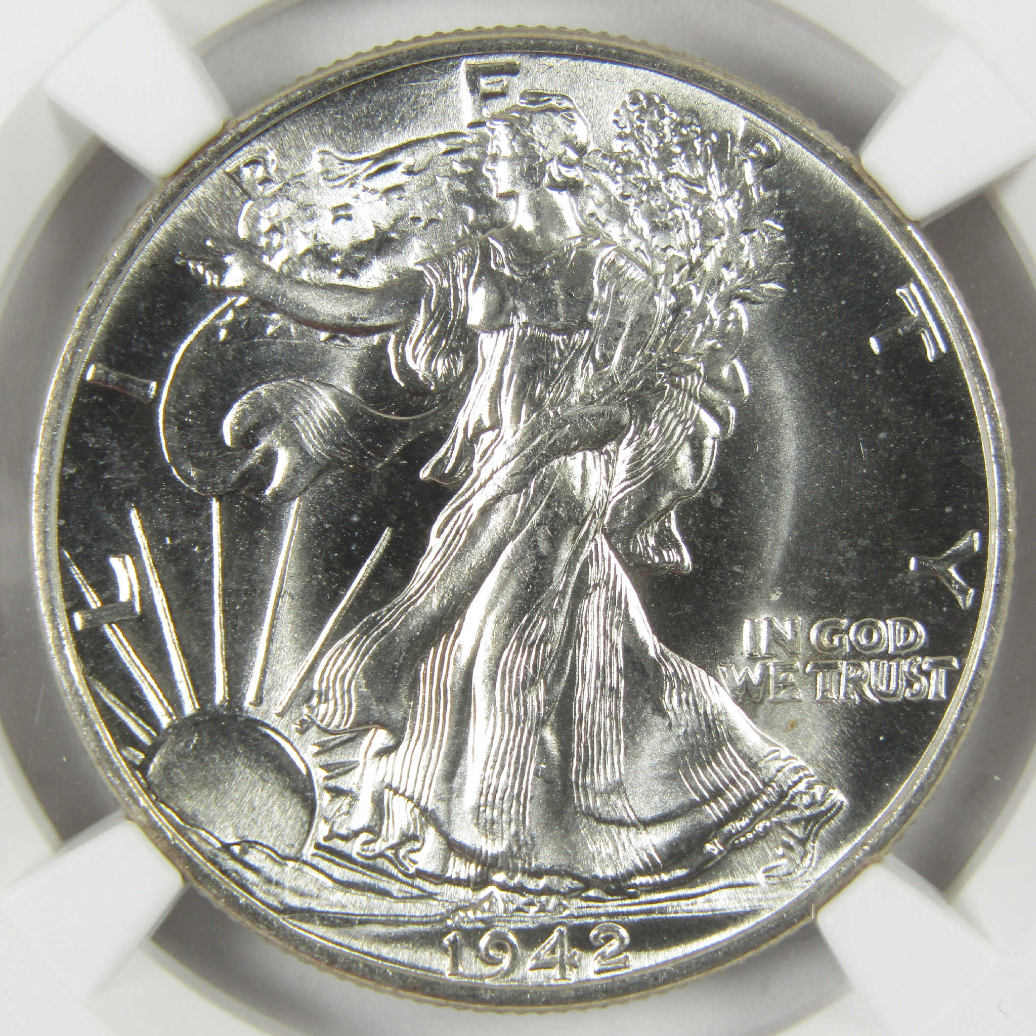 1942 Liberty Walking Silver Half Dollar MS 66 NGC Uncirculated