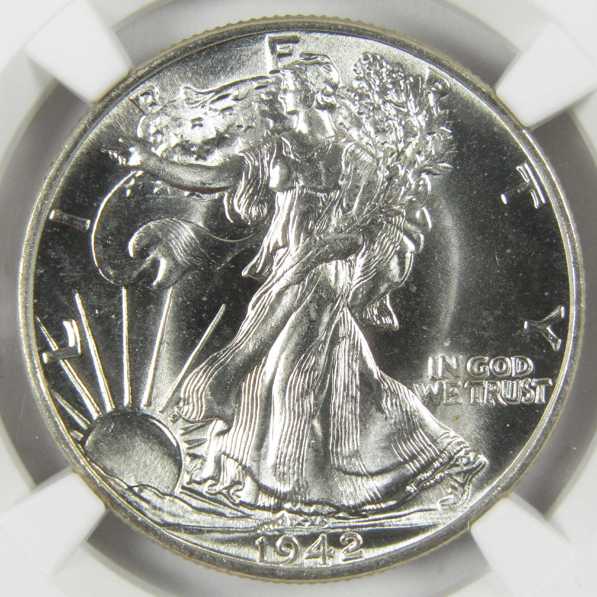 1942 Liberty Walking Silver Half Dollar MS 66 NGC 50c Coin