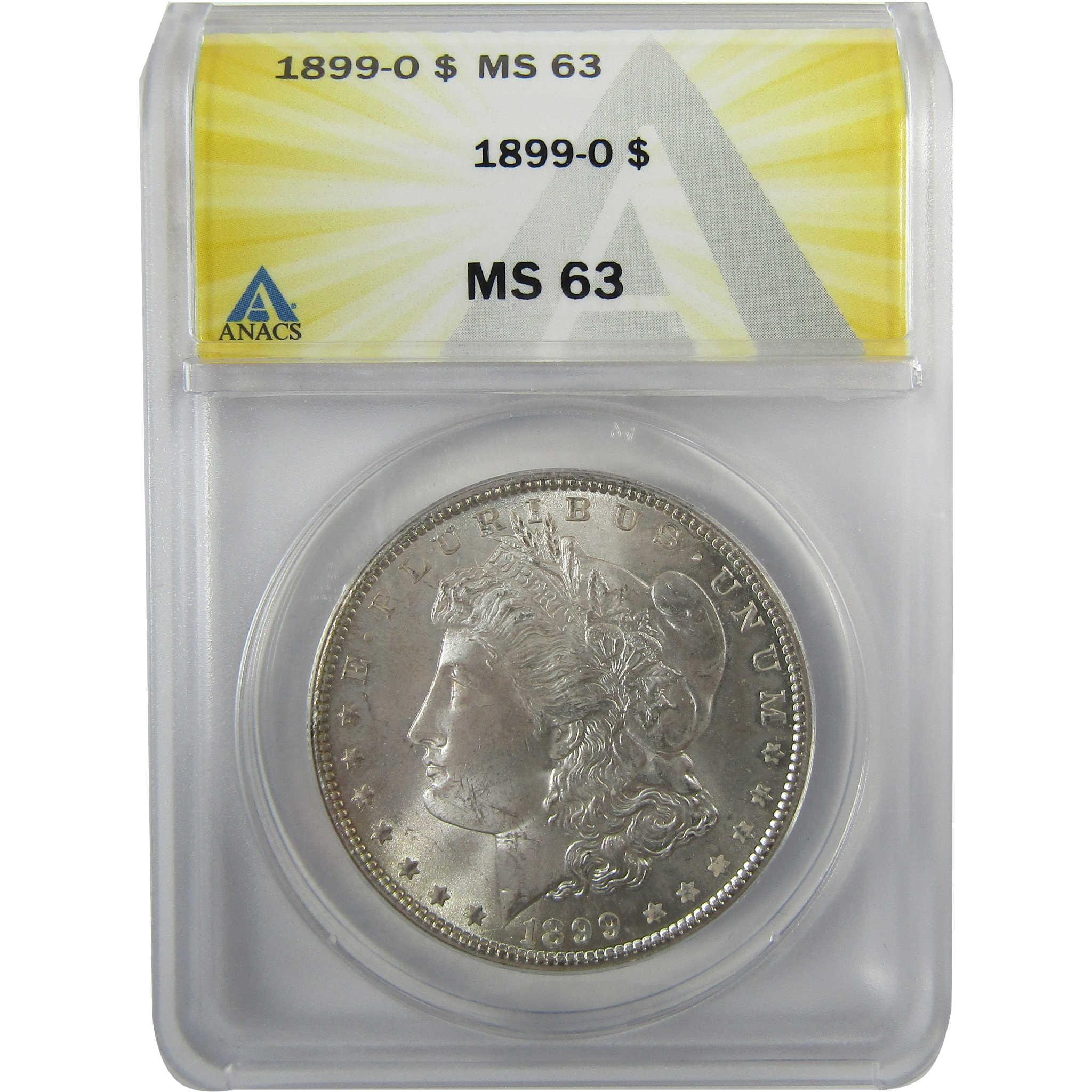 1899 O Morgan Silver Dollar MS 63 ANACS Uncirculated $1 CoinSKU:I28072 - Morgan coin - Morgan silver dollar - Morgan silver dollar for sale - Profile Coins & Collectibles
