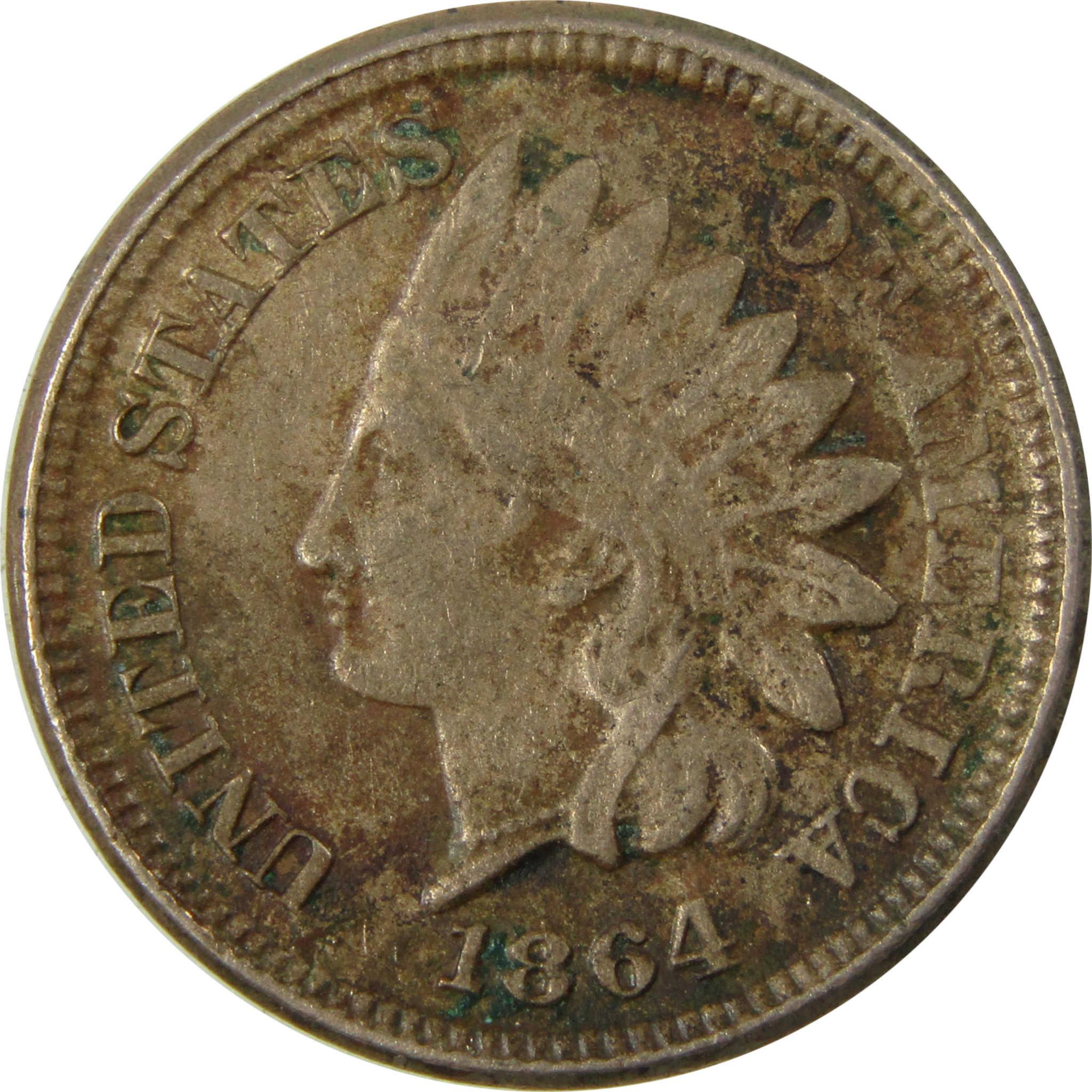 1864 Indian Head Copper-Nickel Cent VF Very Fine Details SKU:CP1199