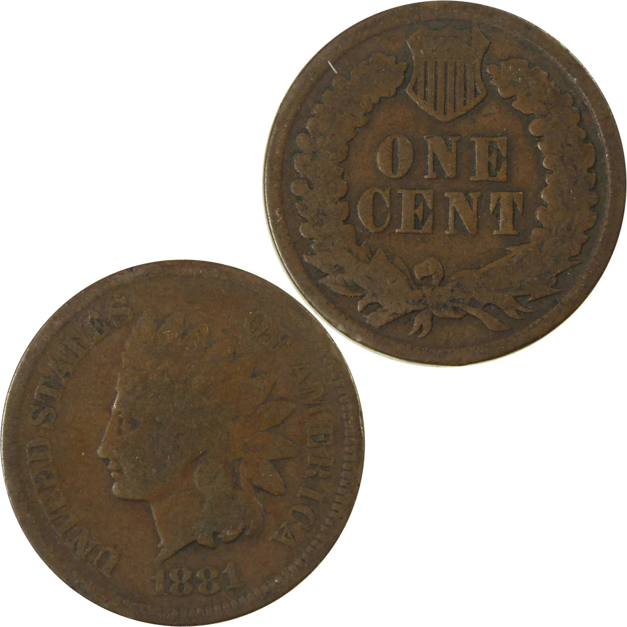 1881 Indian Head Cent G Good Penny 1c Coin SKU:I27012