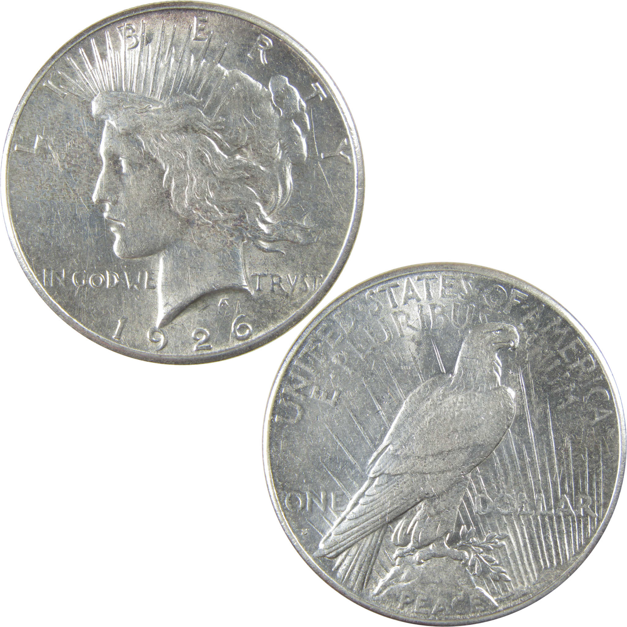 1926 S Peace Dollar AU About Uncirculated Silver $1 Coin SKU:I23417