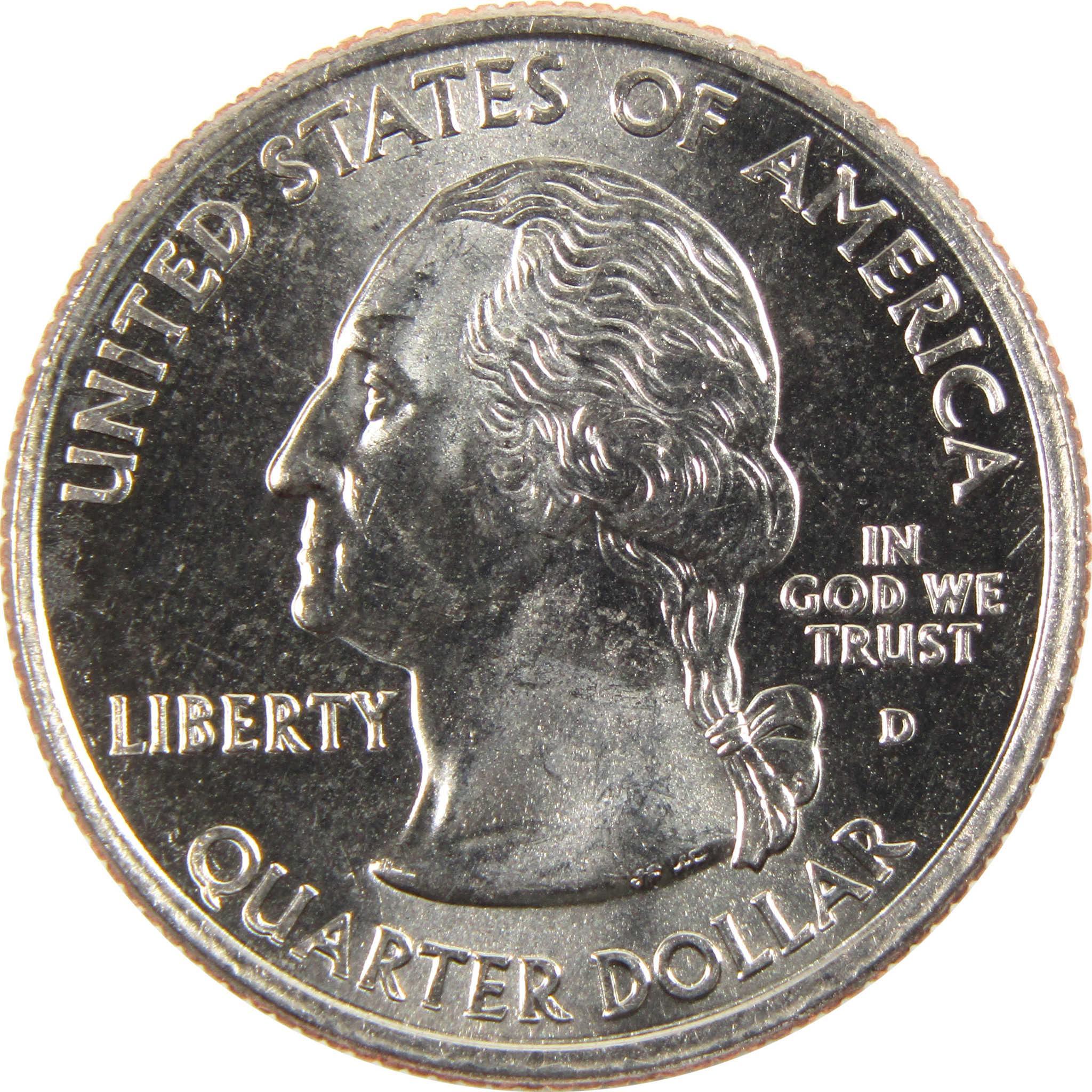2004 D Texas State Quarter BU Uncirculated Clad 25c Coin