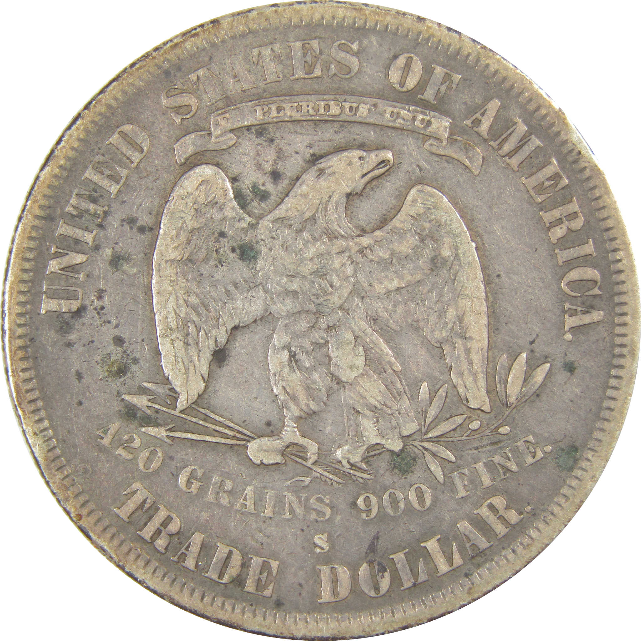 1878 S Trade Dollar VF Very Fine Details Silver $1 Coin SKU:I20704