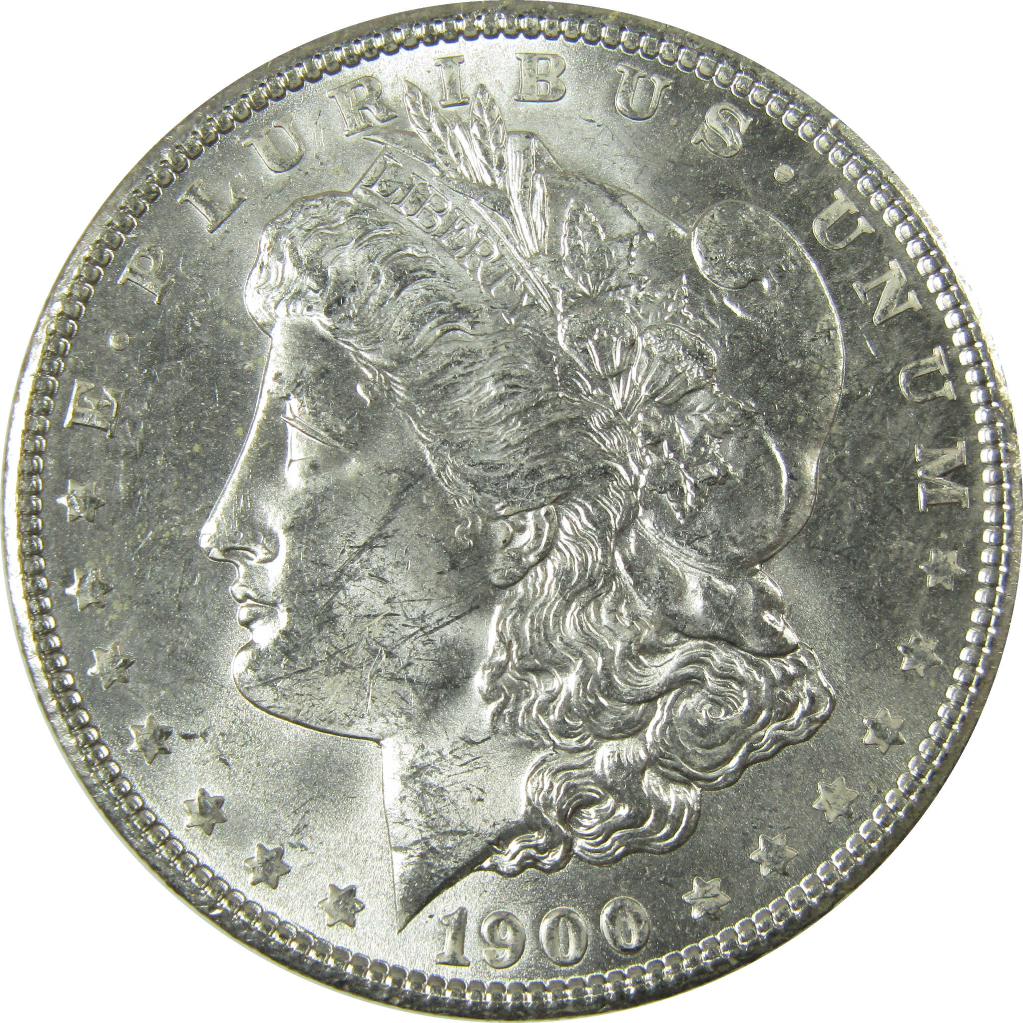 1900 Morgan Silver Dollar Uncirculated Mint State $1 Coin SKU:I27734