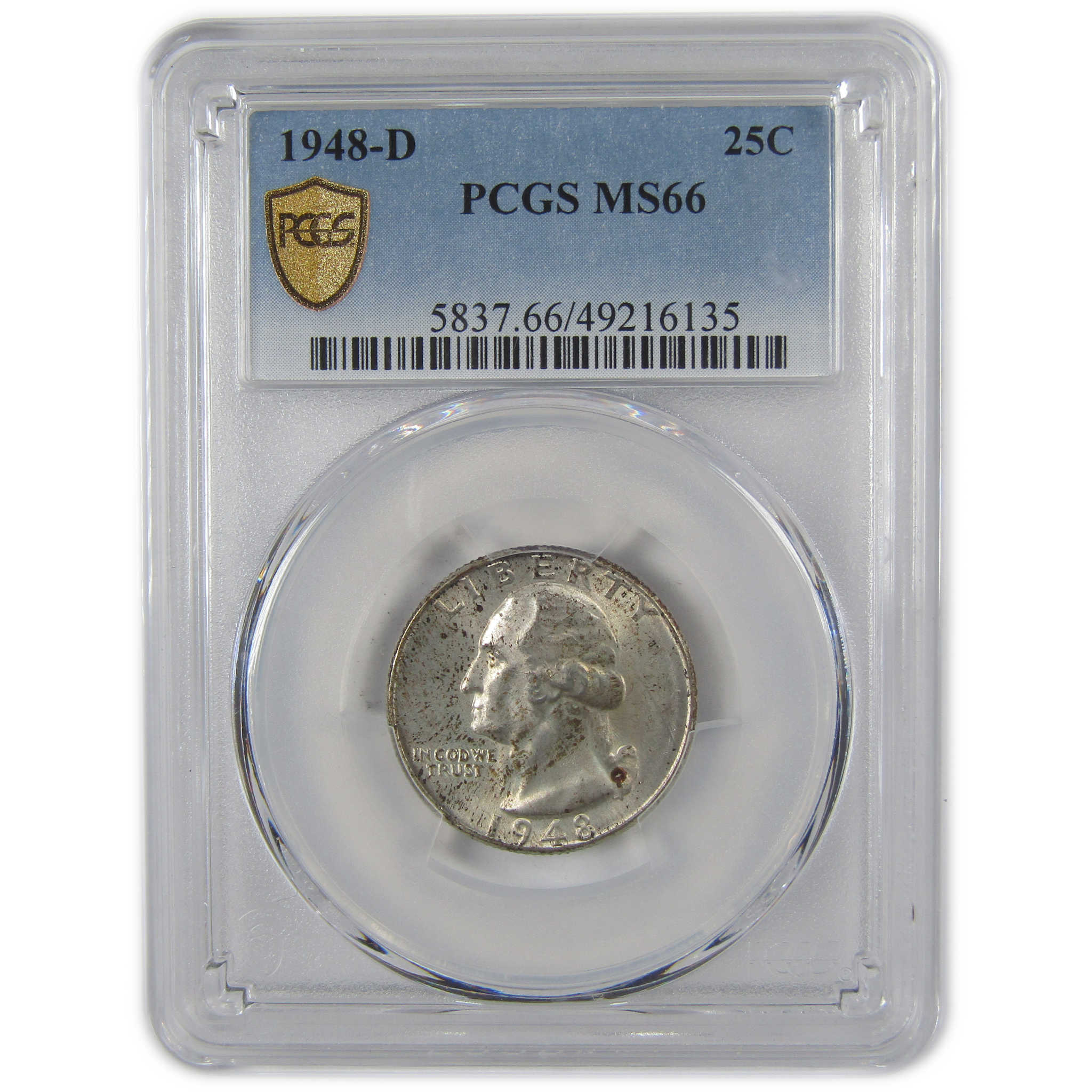 1948 D Washington Quarter MS 66 PCGS Silver Uncirculated SKU:I23552