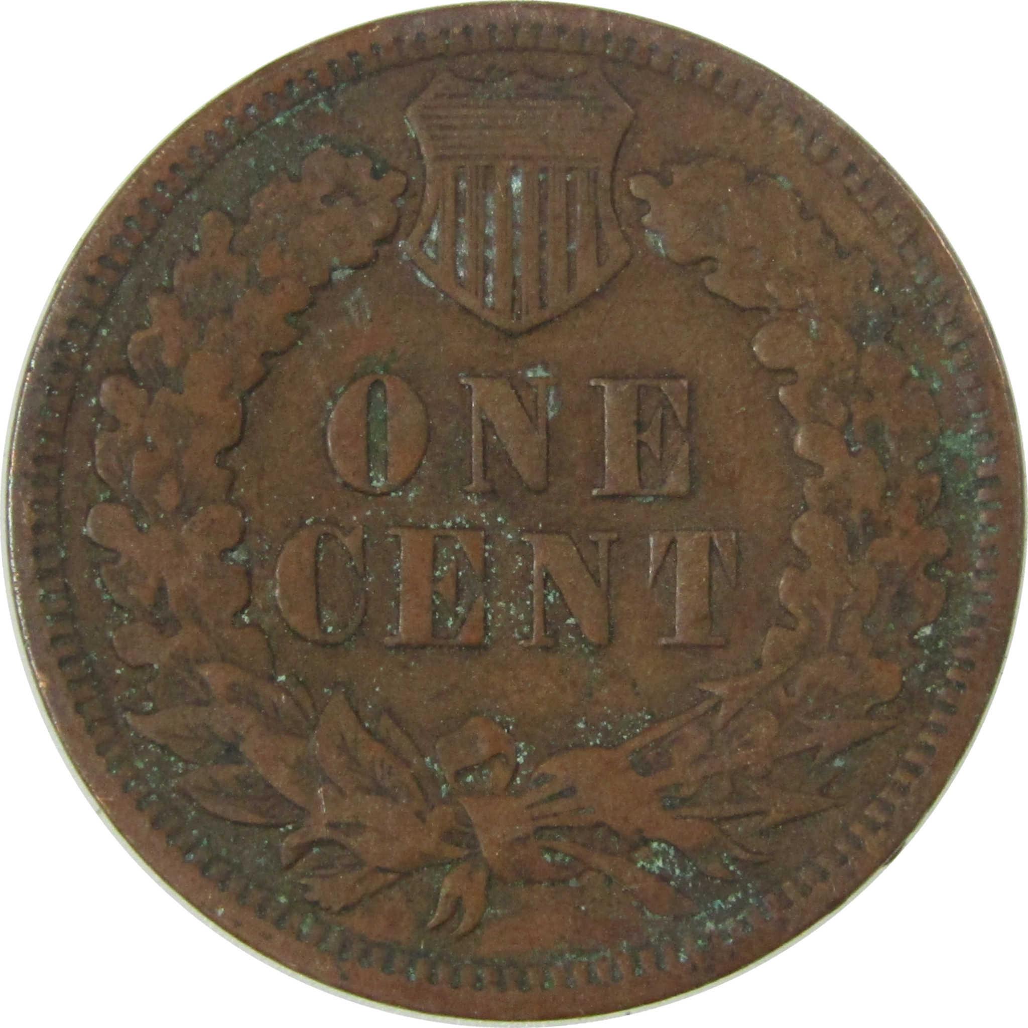1909 Indian Head Cent F Fine Details Penny 1c Coin SKU:I27000
