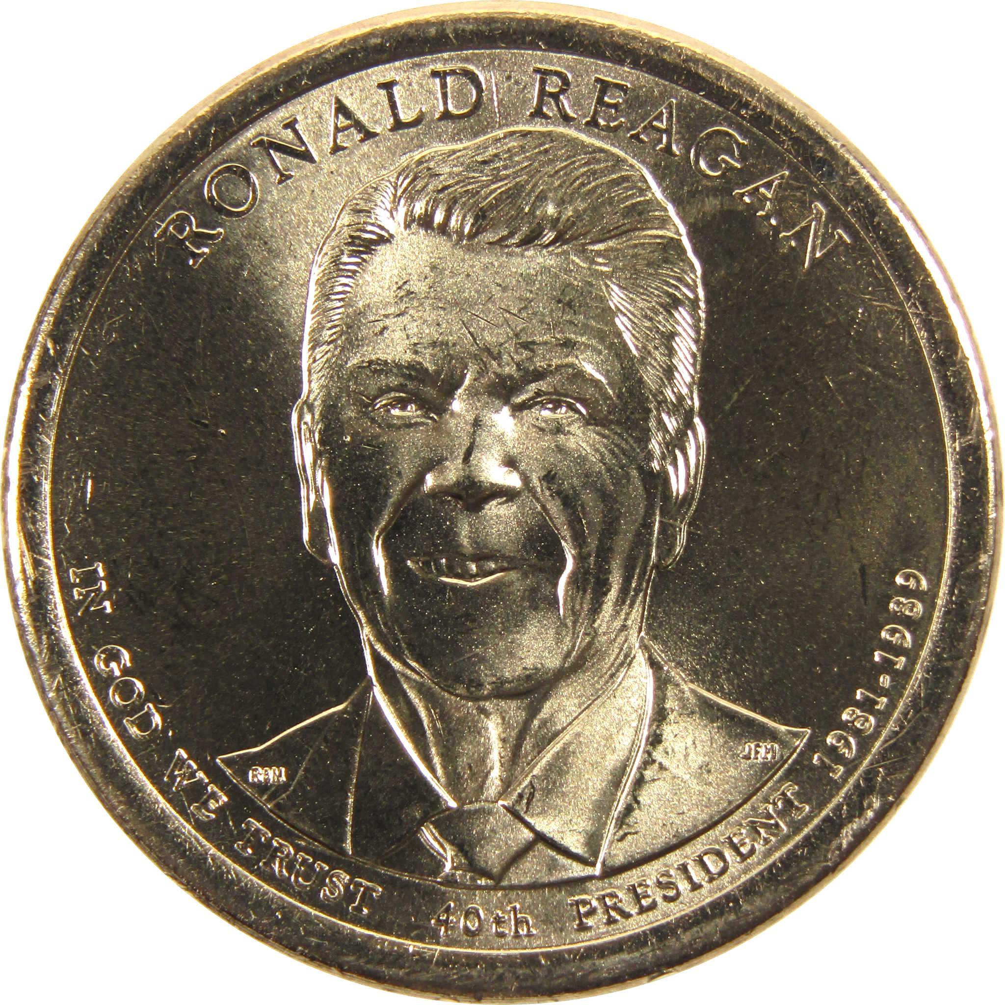 2016 D Ronald Reagan Presidential Dollar BU Uncirculated $1 Coin