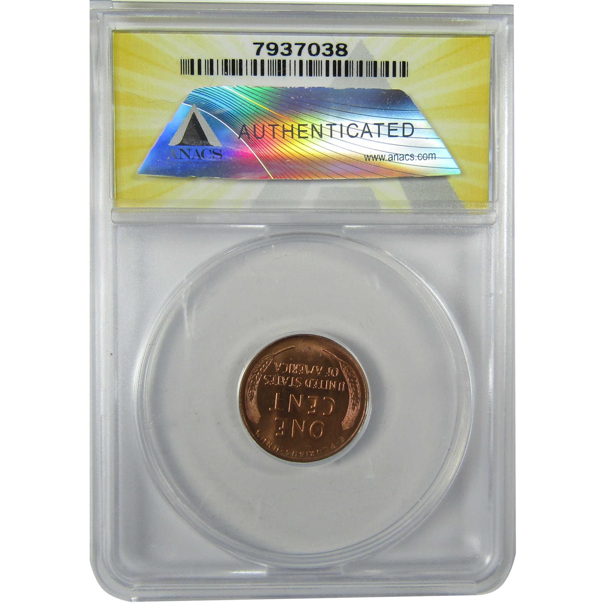 1941 D Lincoln Wheat Cent MS 66 RB ANACS Penny Uncirculated SKU:I27926