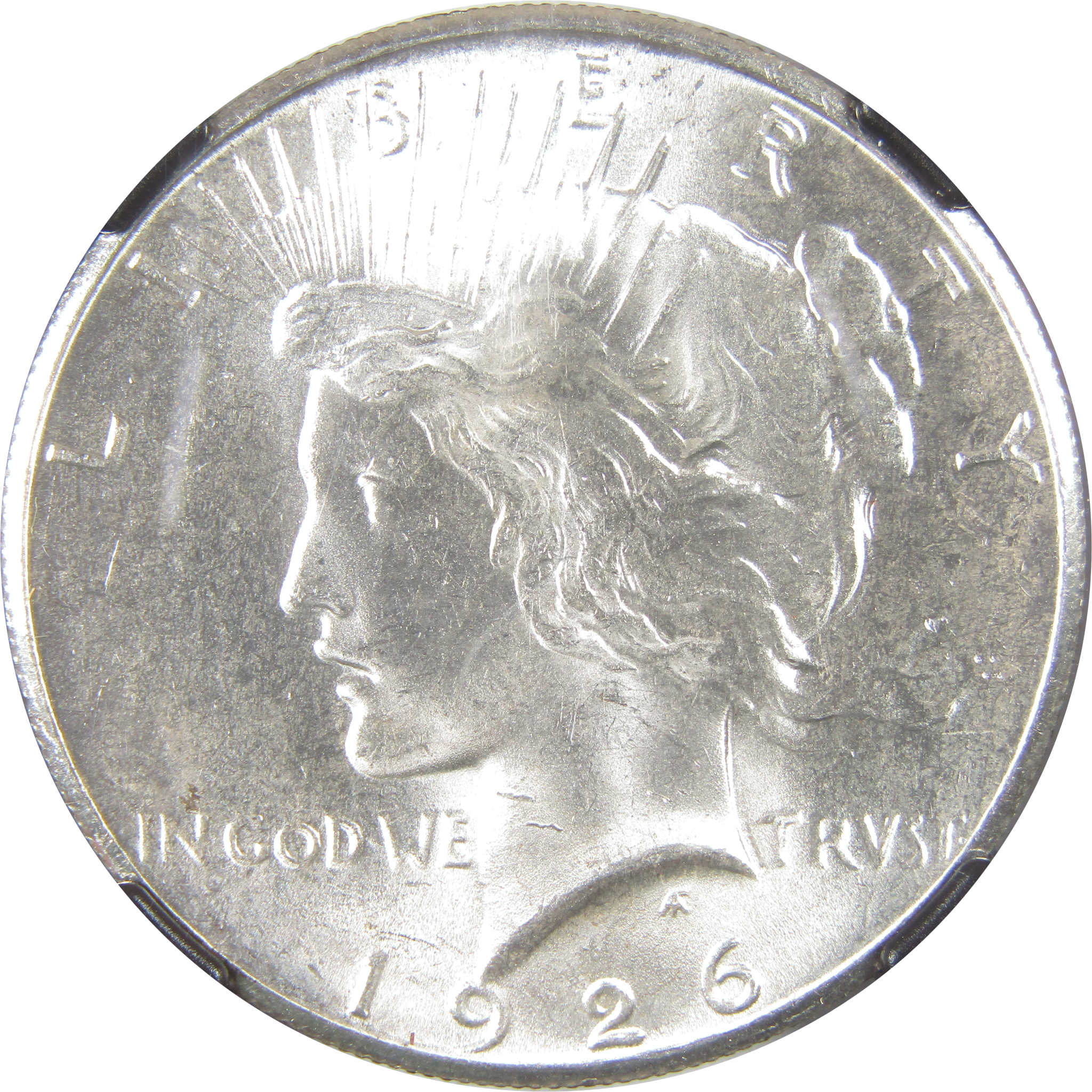 1926 Peace Dollar MS 63 NGC Silver Original Bag Fragment SKU:I18891
