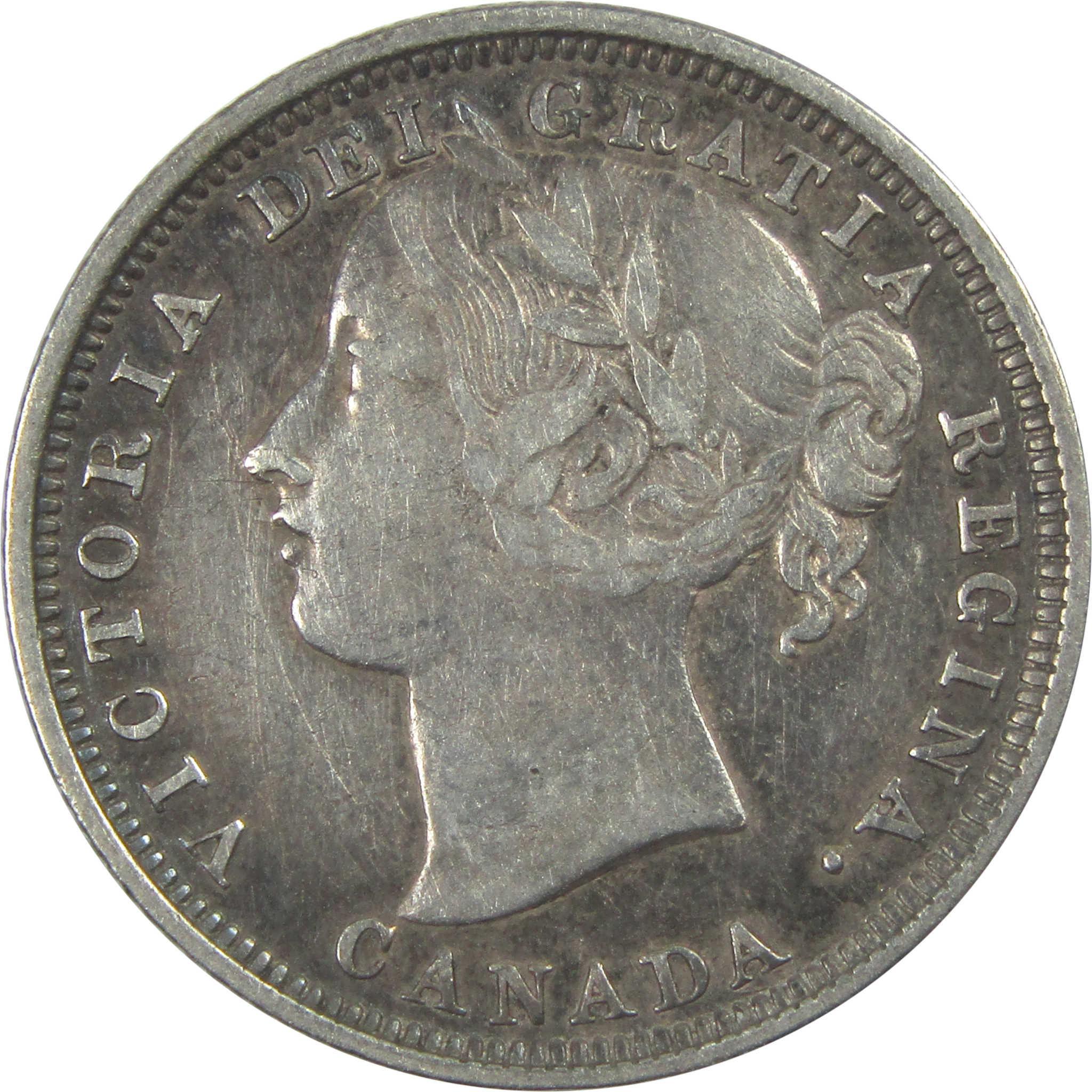 1858 Canadian Victoria Twenty Cent Piece XF Extremely Fine SKU:CPC9042